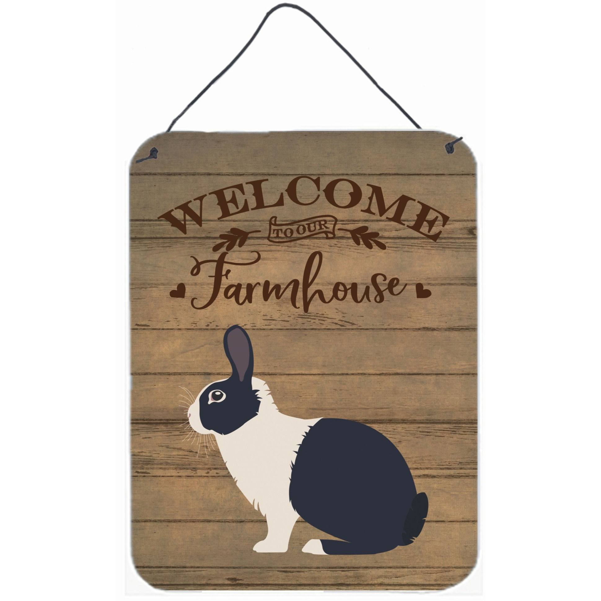 &quotCaroline's Treasures Dutch Rabbit Welcome Door Hanging Prints wall-decor, Multicolor"