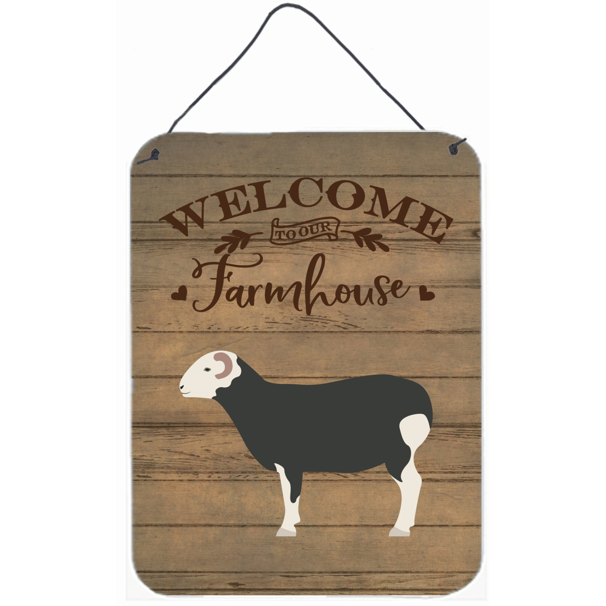 &quotCaroline's Treasures Herwick Sheep Welcome Door Hanging Prints wall-decor, Multicolor"