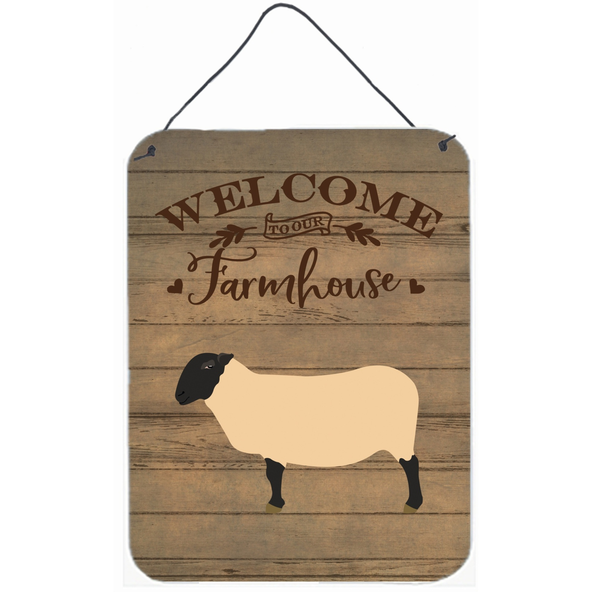 &quotCaroline's Treasures Suffolk Sheep Welcome Door Hanging Prints wall-decor, Multicolor"