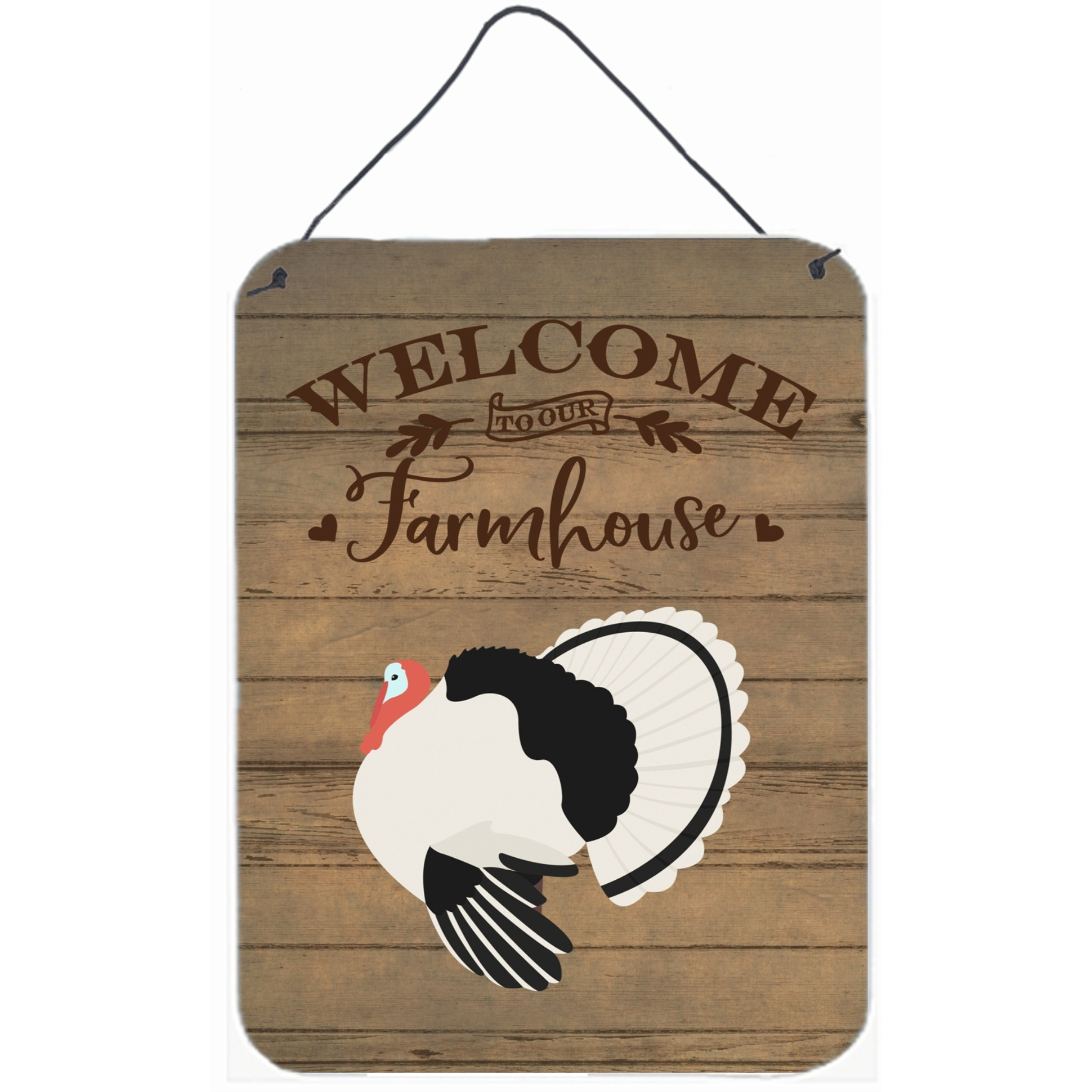 &quotCaroline's Treasures Royal Palm Turkey Welcome Door Hanging Prints wall-decor, Multicolor"