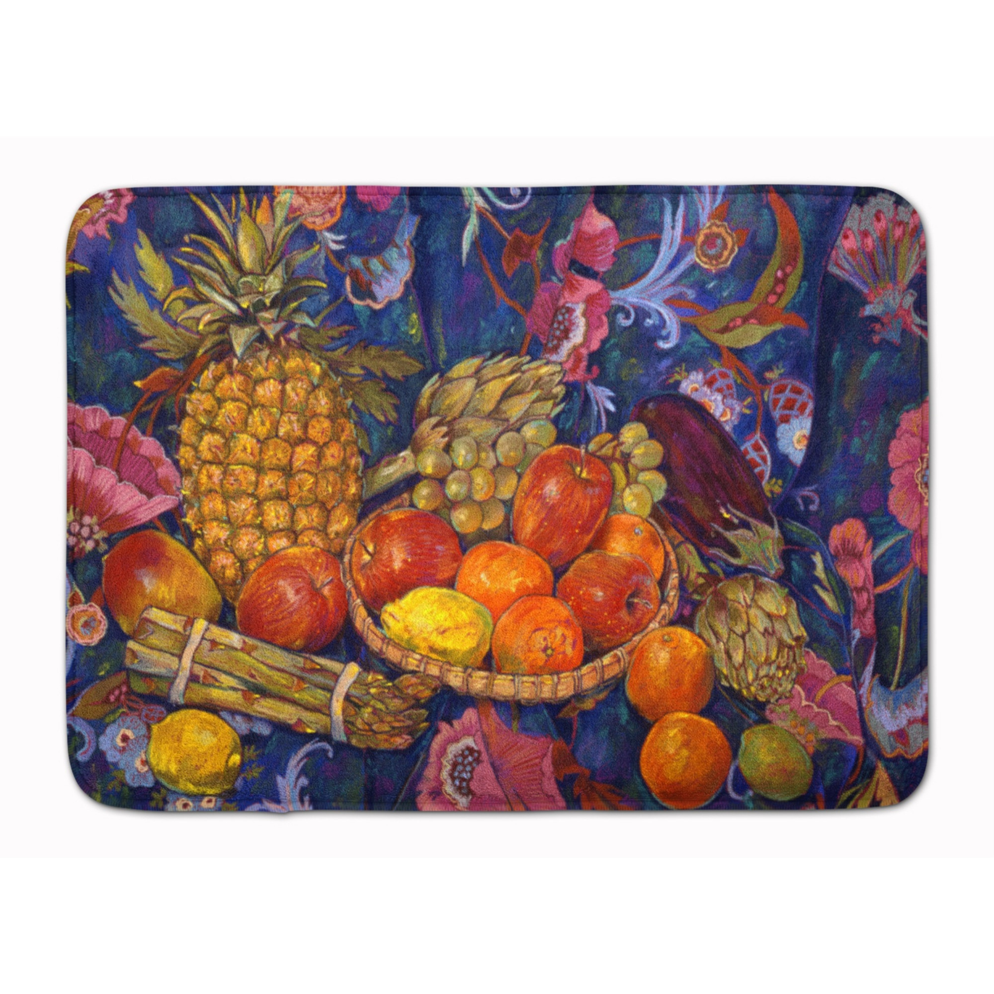 &quotCaroline's Treasures Fruit & Vegetables by Neil Drury Floor Mat, 19"" x 27"", Multicolor"