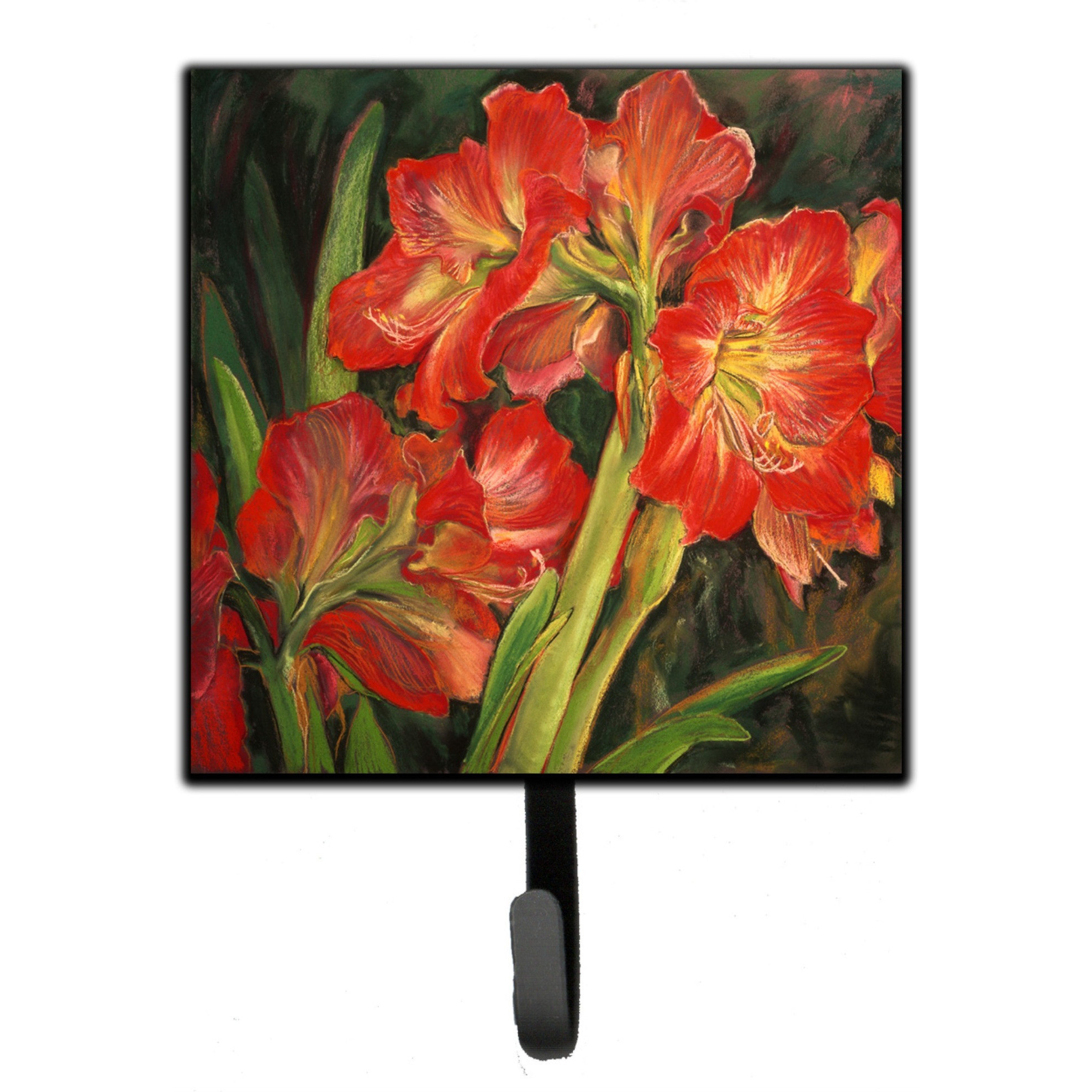 &quotCaroline's Treasures Amaryllis by Neil Drury Leash or Key Holder DND0091SH4, Small, Multicolor"