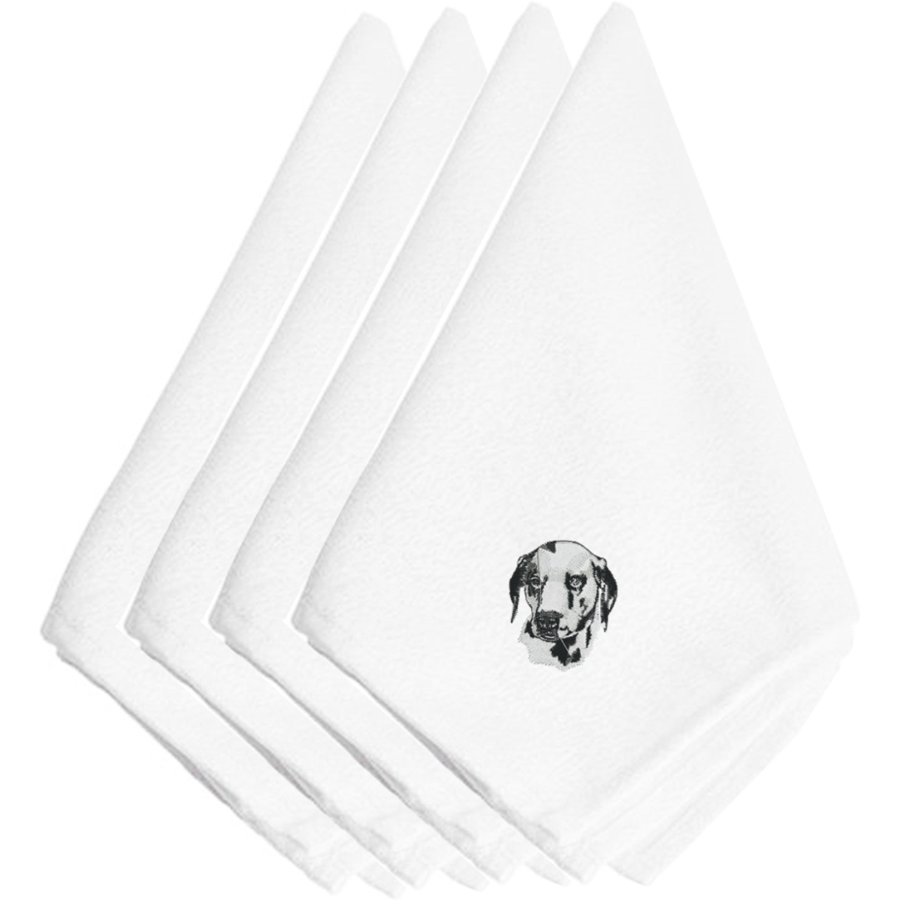 &quotCaroline's Treasures EMBT1748NPKE Dalmatian Embroidered Napkins (Set of 4), 20"", Multicolor"