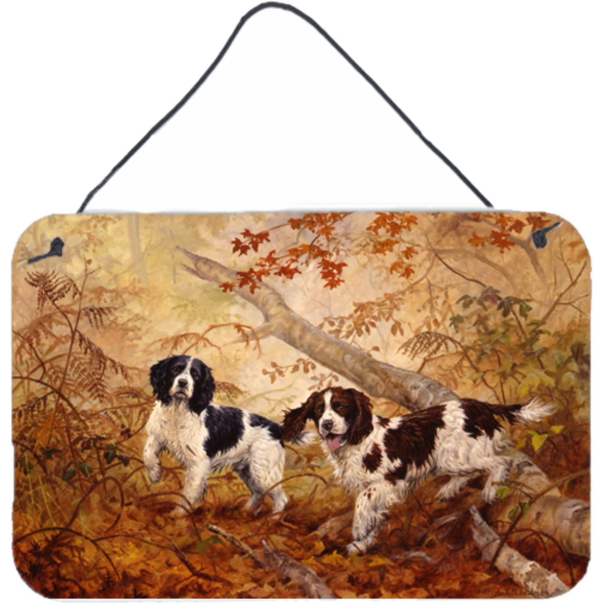 &quotCaroline's Treasures Springer Spaniels by Elizabeth Halstead Wall or Door Hanging Prints HEH0139DS812, 8HX12W"