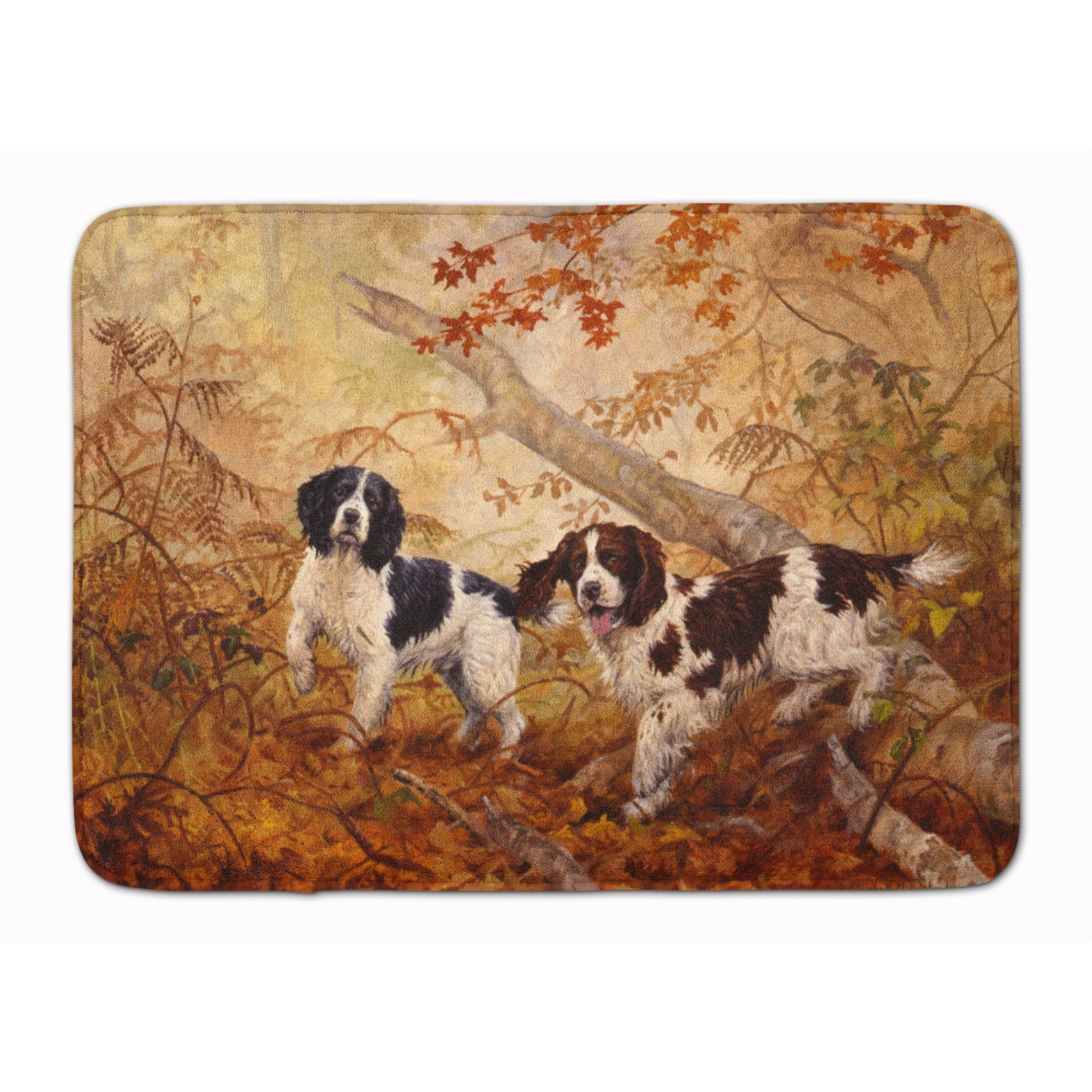 &quotCaroline's Treasures Springer Spaniels by Elizabeth Halstead Floor Mat, 19"" x 27"", Multicolor"