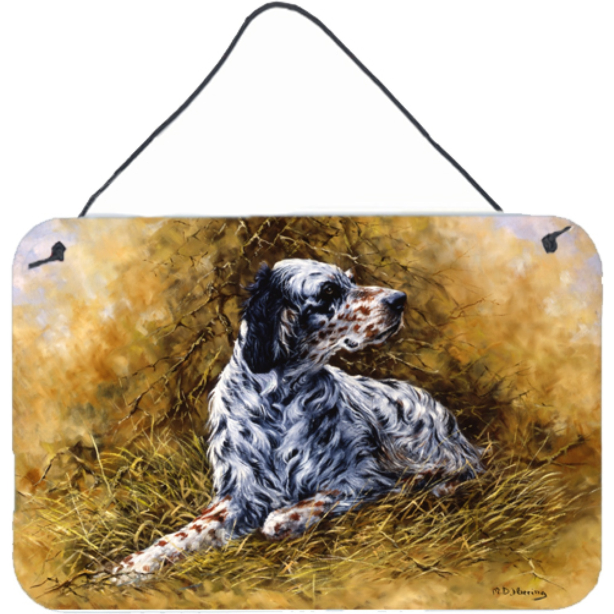 &quotCaroline's Treasures English Setter by Michael Herring Wall or Door Hanging Prints HMHE0007DS812, 8HX12W, Multicolor"