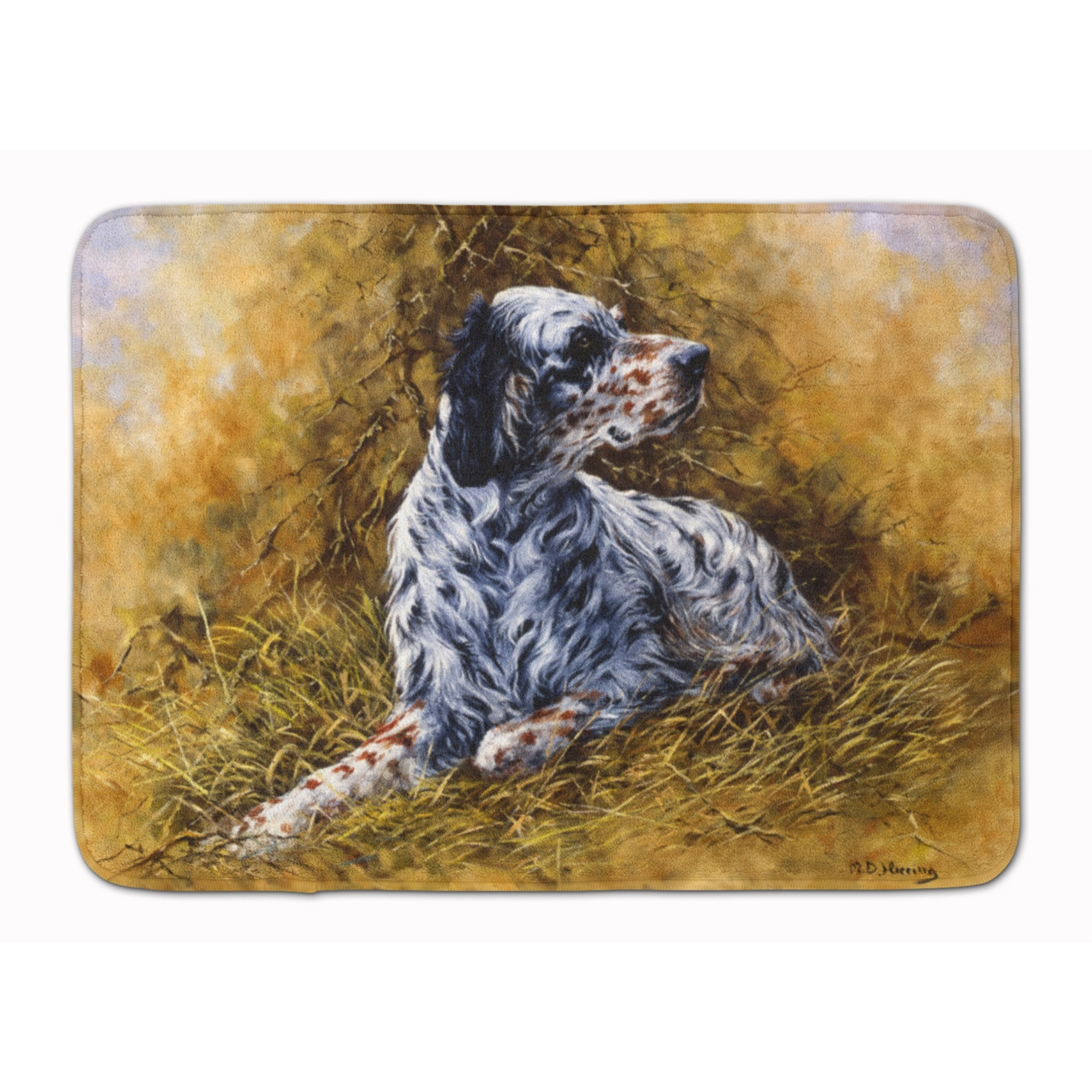 &quotCaroline's Treasures English Setter by Michael Herring Floor Mat, 19"" x 27"", Multicolor"