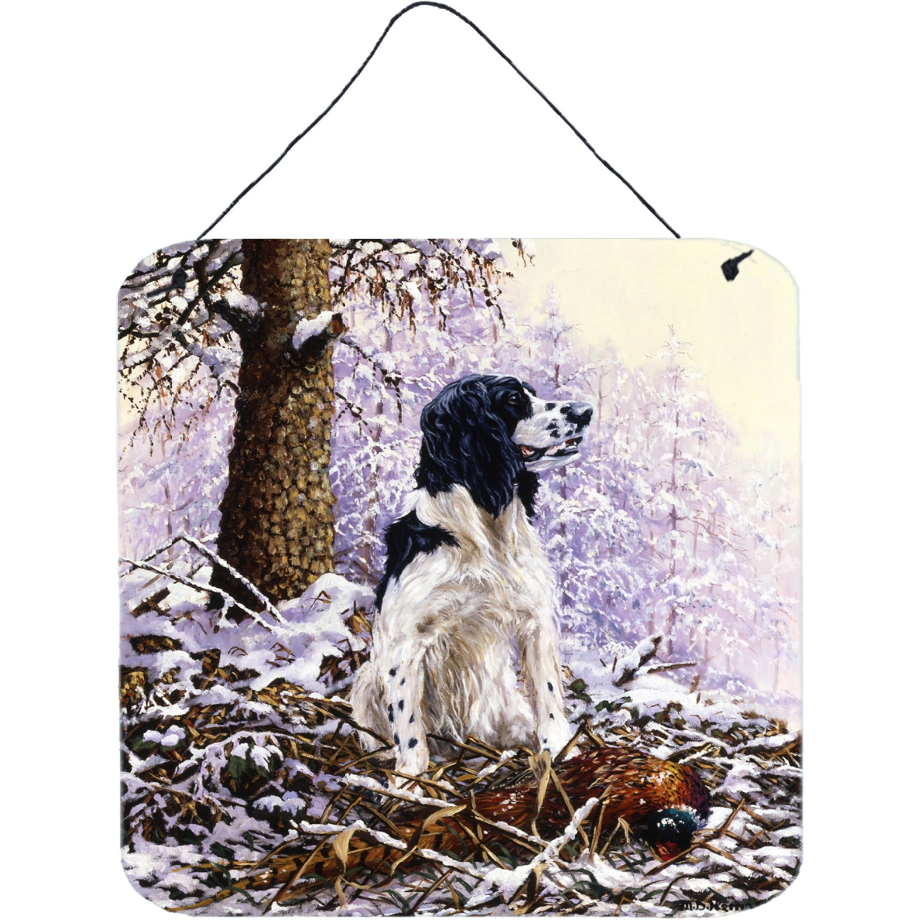 &quotCaroline's Treasures Springer Spaniel by Michael Herring Wall or Door Hanging Prints HMHE0008DS66, 6HX6W, Multicolor"