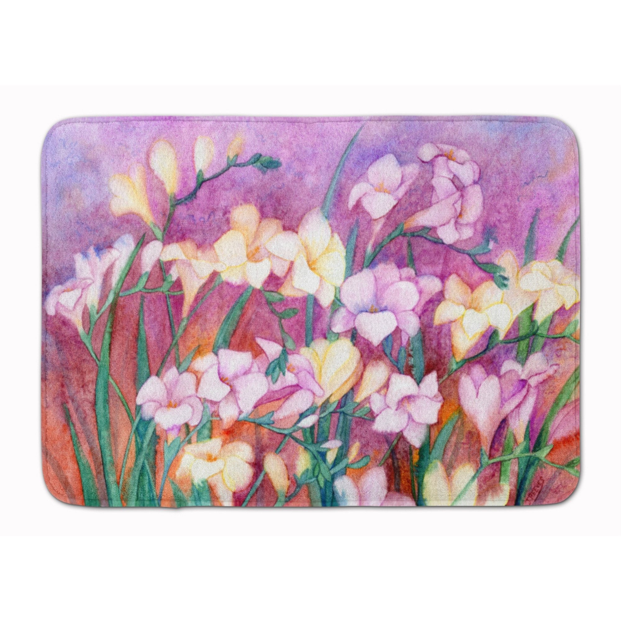 &quotCaroline's Treasures Freesias Floor Mat, 19"" x 27"", Multicolor"