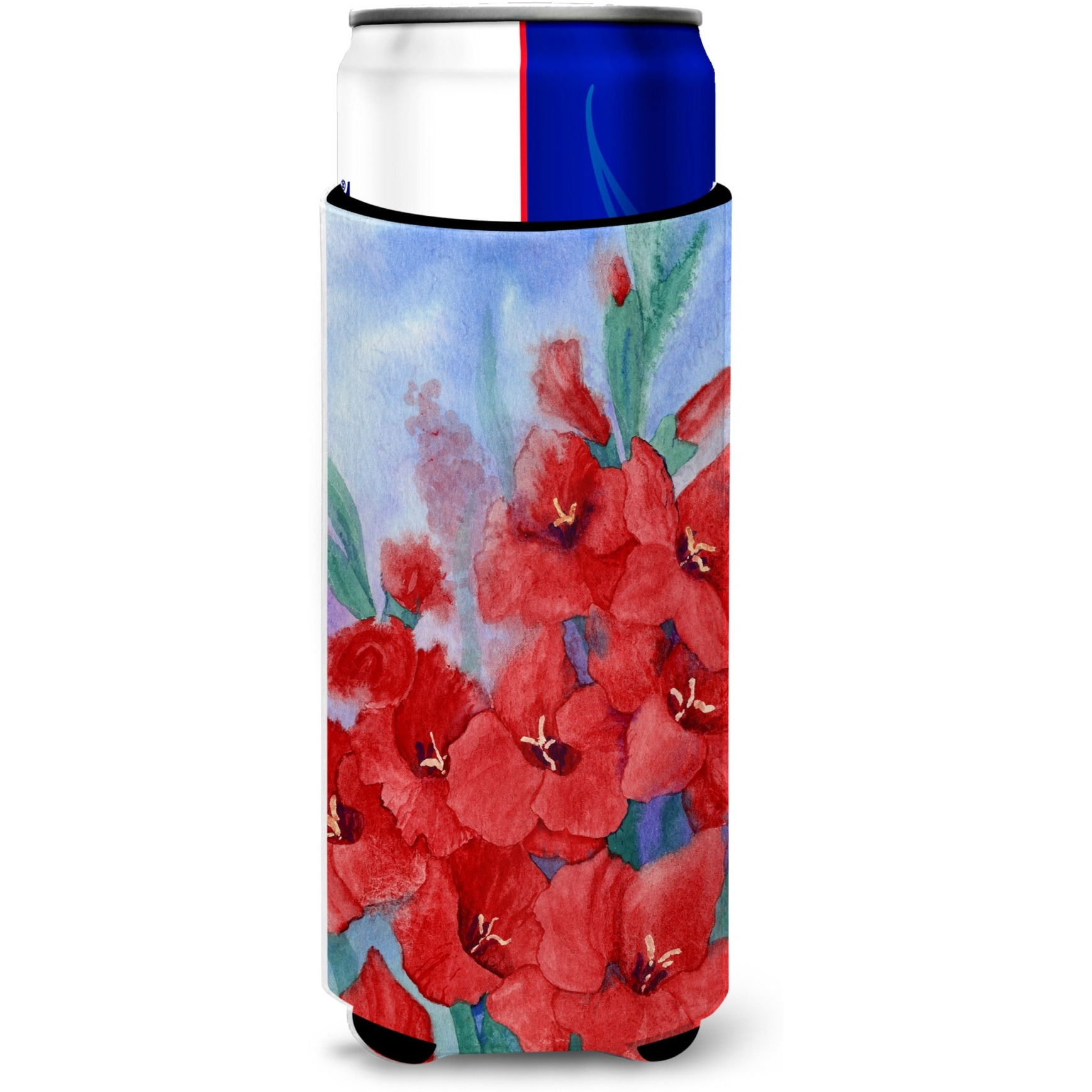 &quotCaroline's Treasures Gladioli Michelob Ultra Koozies for Slim Cans, Multicolor"
