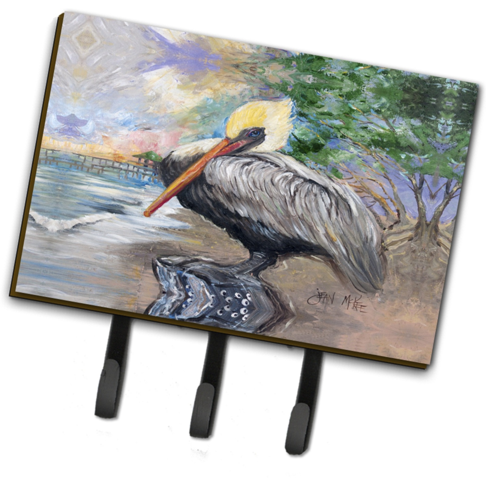 &quotCaroline's Treasures JMK1019TH68 Pelican Bay Leash or Key Holder, Large, Multicolor"
