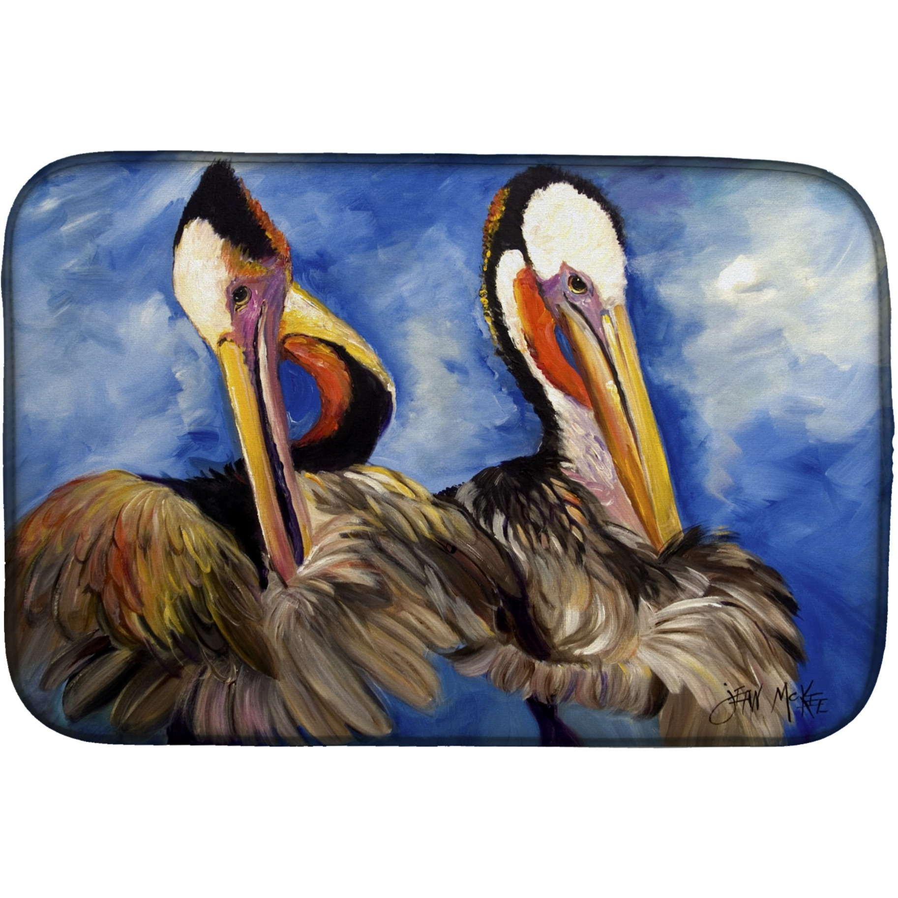 &quotCaroline's Treasures Pelican Brothers Dish Drying Mat, 14 X 21"