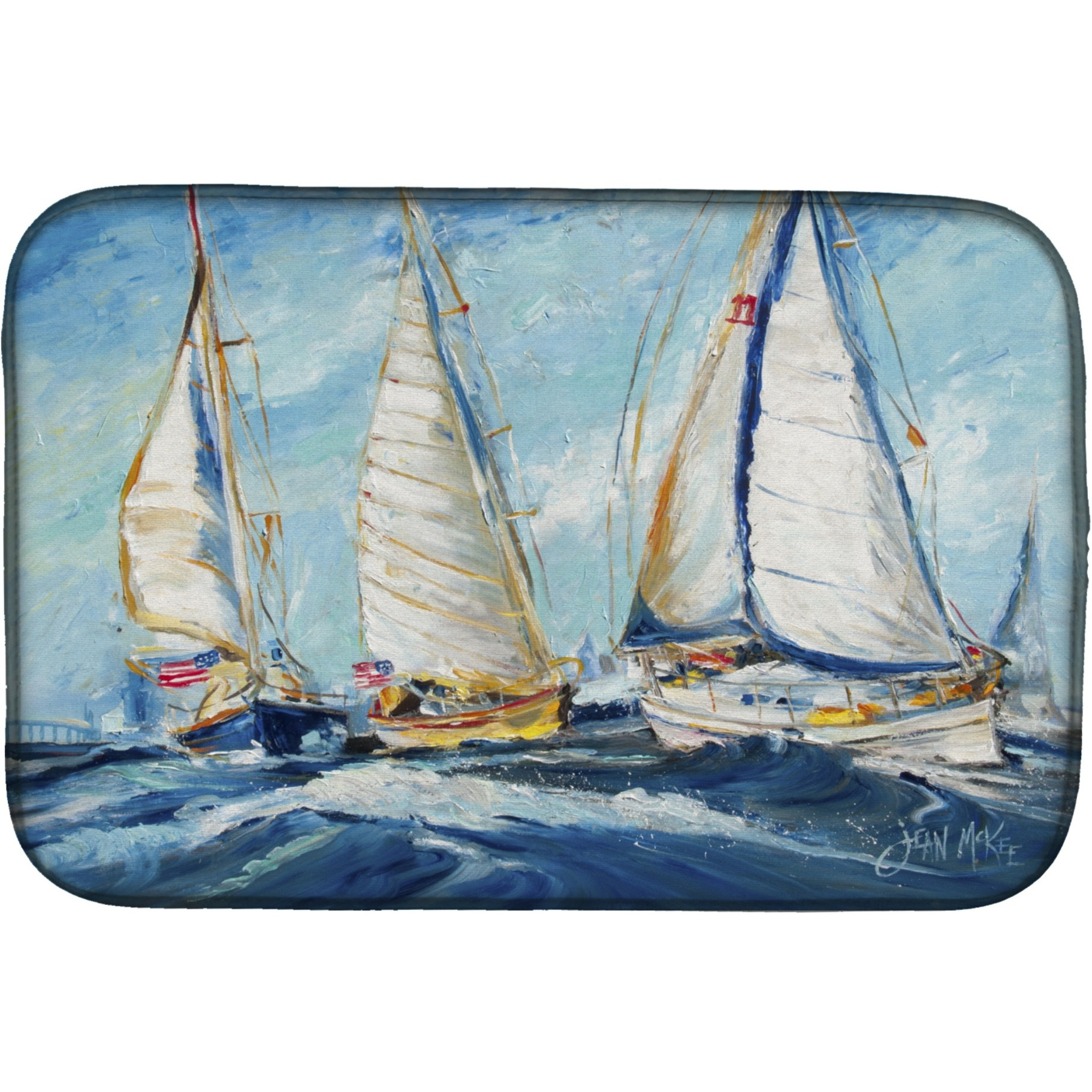 &quotCaroline's Treasures JMK1027DDM Dish Drying Mat, 14 x 21"