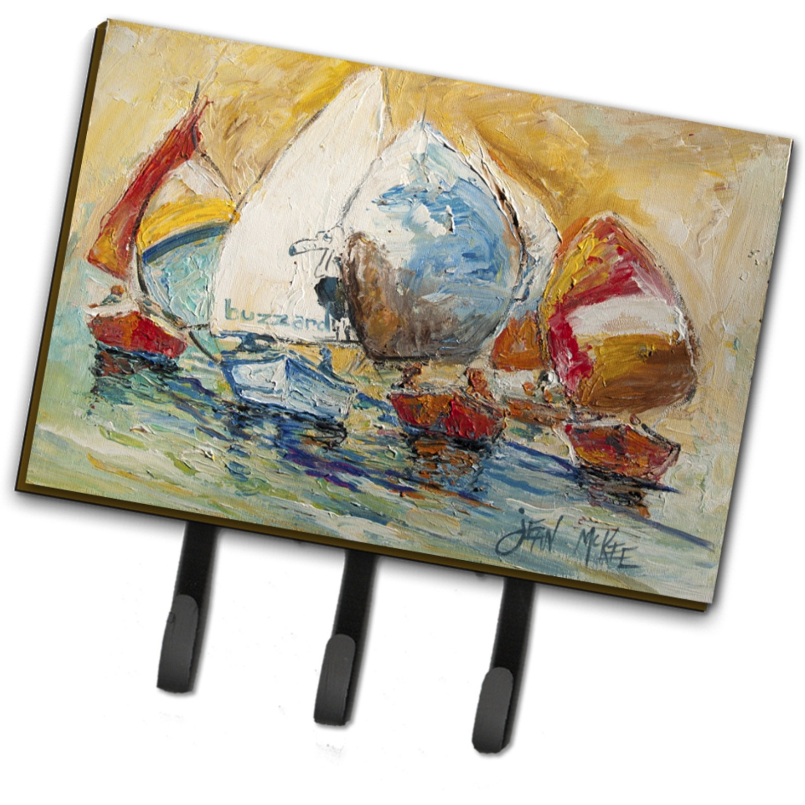 &quotCaroline's Treasures JMK1037TH68 Buzzards Sailboat Race Leash or Key Holder, Large, Multicolor"