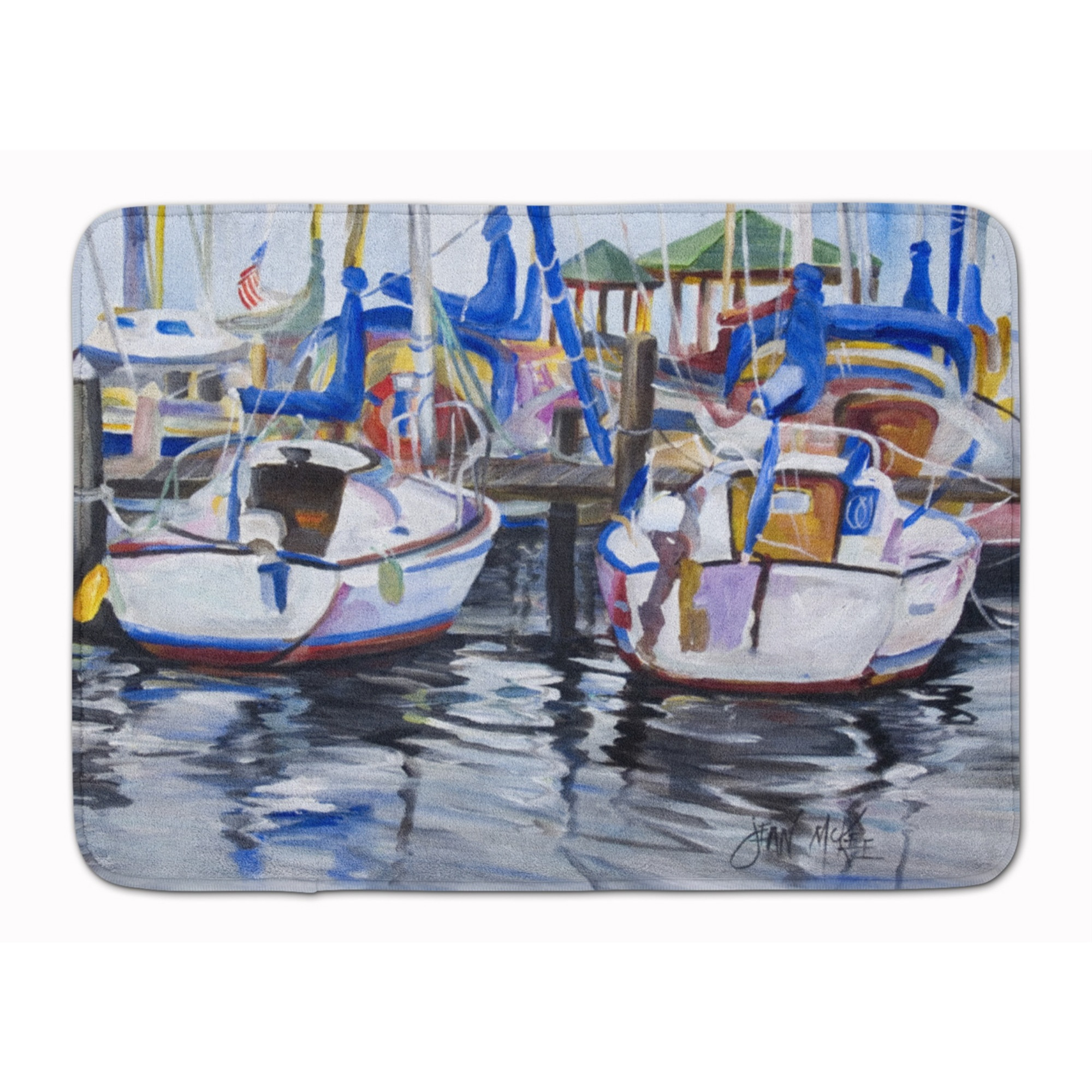 &quotCaroline's Treasures Sailboats Floor Mat, 19"" x 27"", Multicolor"