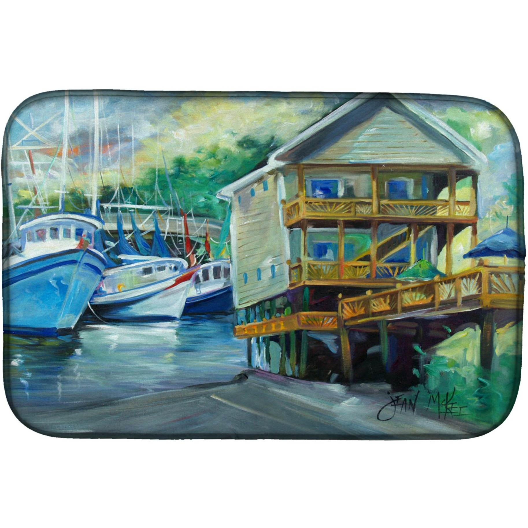 &quotCaroline's Treasures JMK1069DDM Dish Drying Mat, 14"" x 21"""
