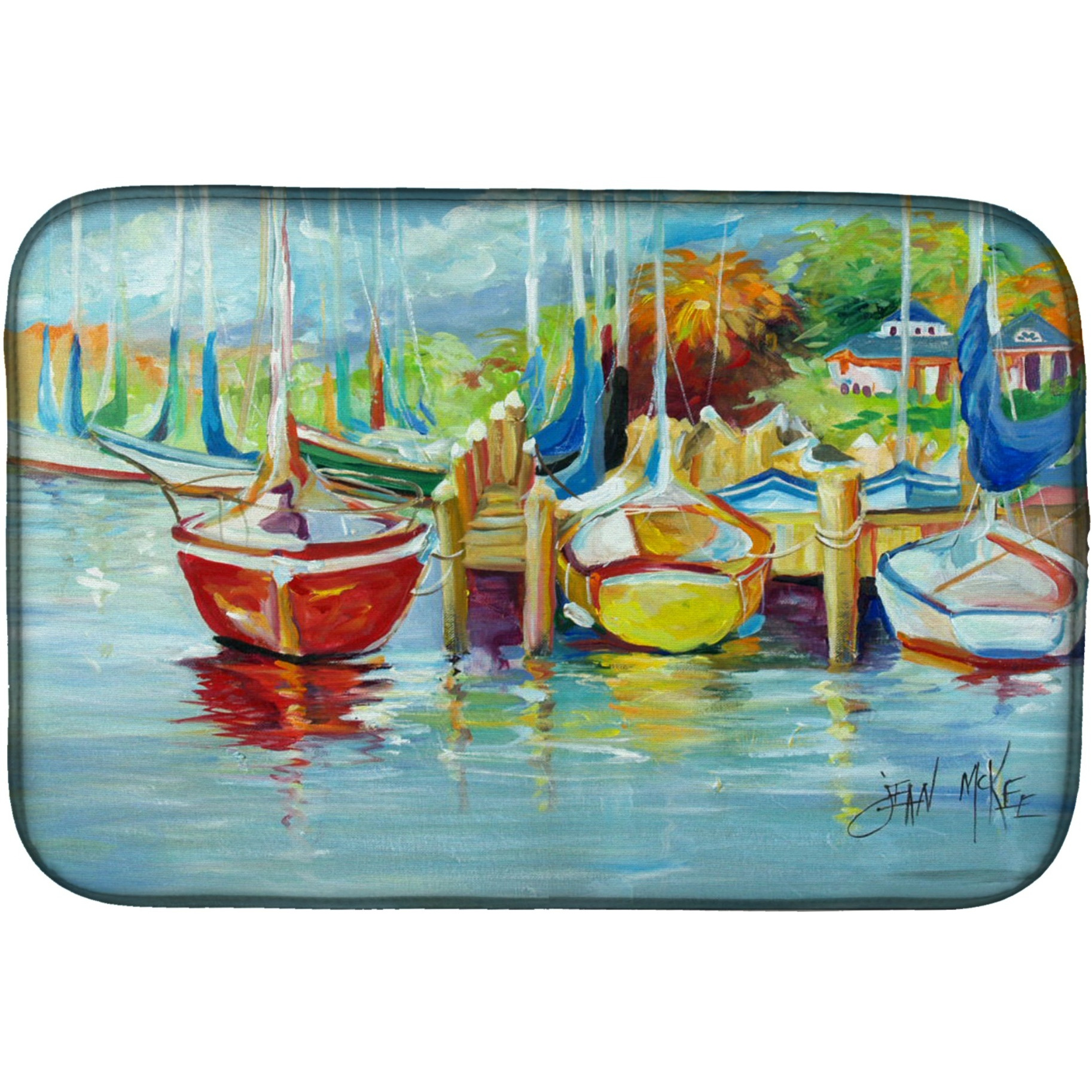 &quotCaroline's Treasures JMK1070DDM Dish Drying Mat, 14 x 21"