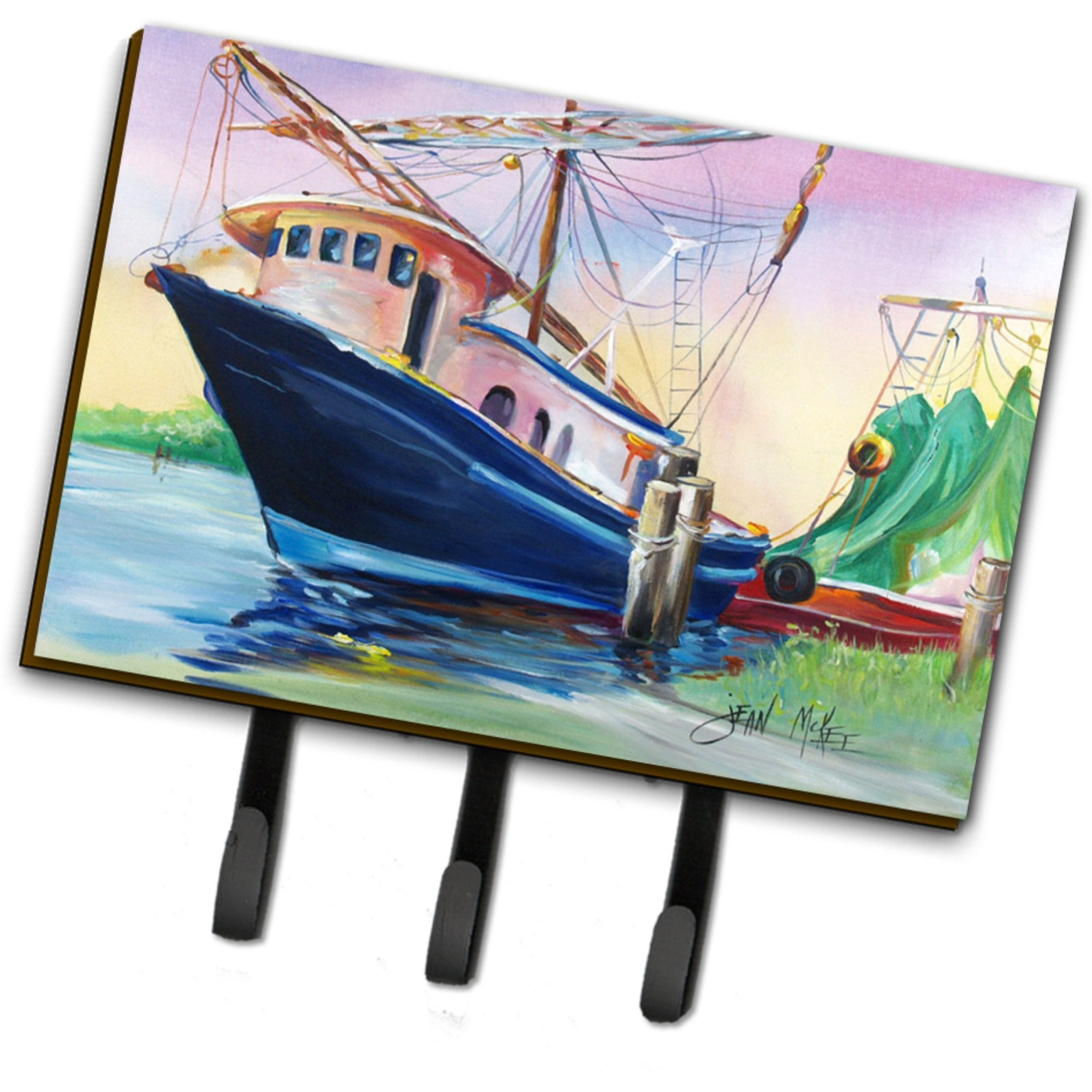 &quotCaroline's Treasures JMK1078TH68 Shrimper Southern Star Leash or Key Holder, Large, Multicolor"