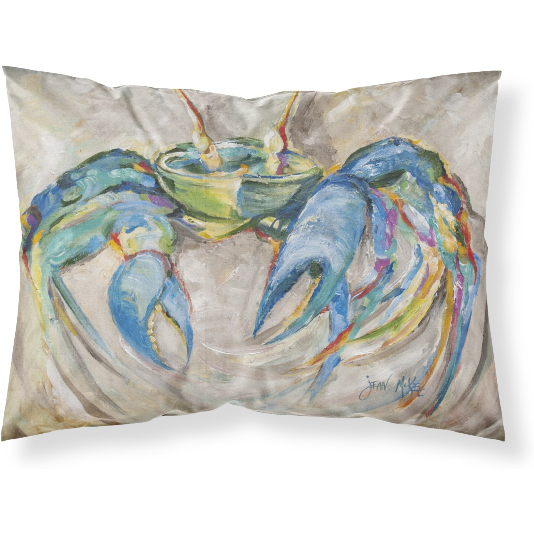 &quotCaroline's Treasures JMK1089PILLOWCASE Blue Crab Fabric Standard Pillowcase, Large, Multicolor"