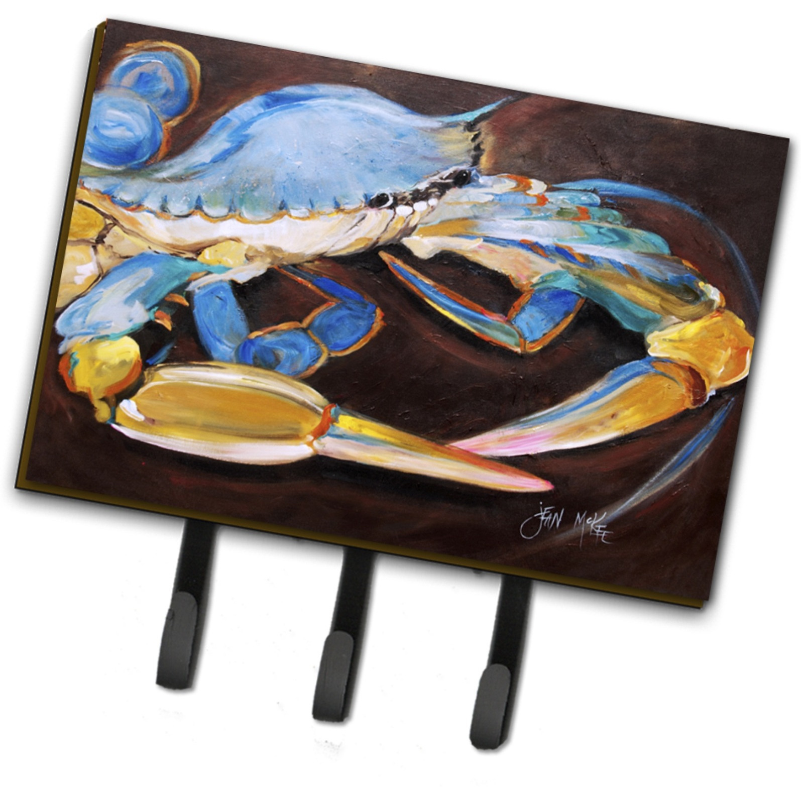 &quotCaroline's Treasures JMK1090TH68 Blue Crab Leash or Key Holder, Large, Multicolor"