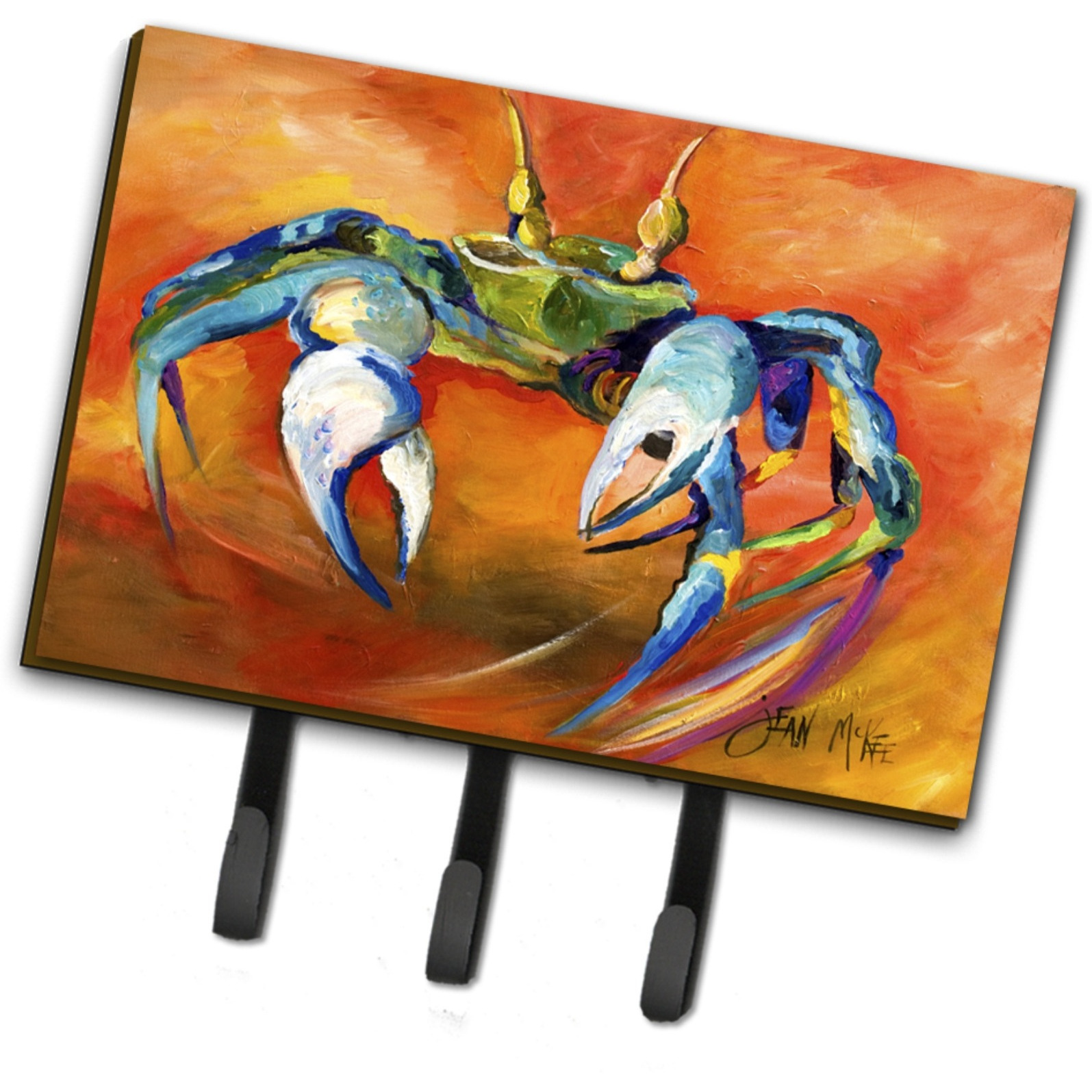 &quotCaroline's Treasures JMK1110TH68 Blue Crab Leash or Key Holder, Large, Multicolor"