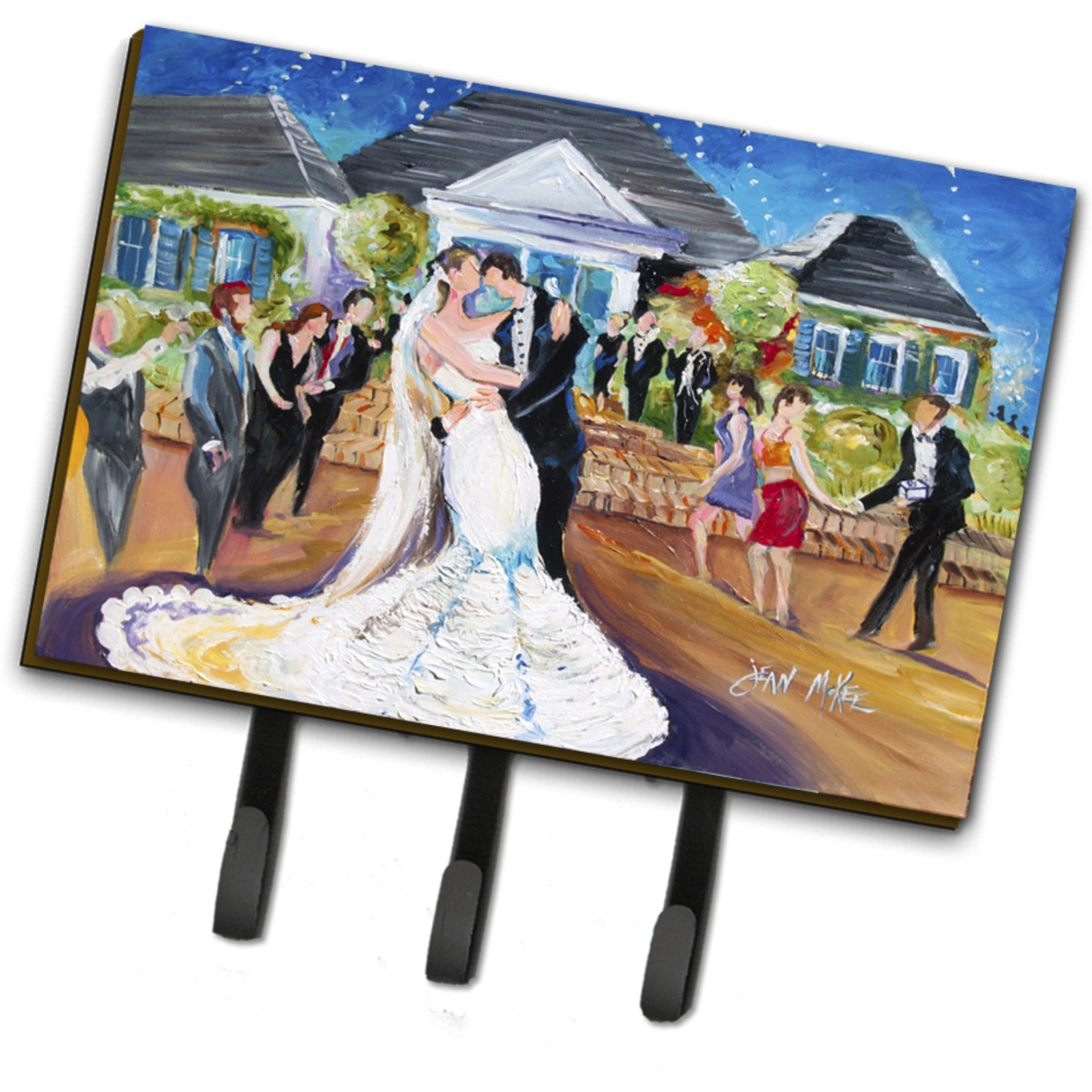 &quotCaroline's Treasures JMK1127TH68 Our Wedding Day Leash or Key Holder, Large, Multicolor"