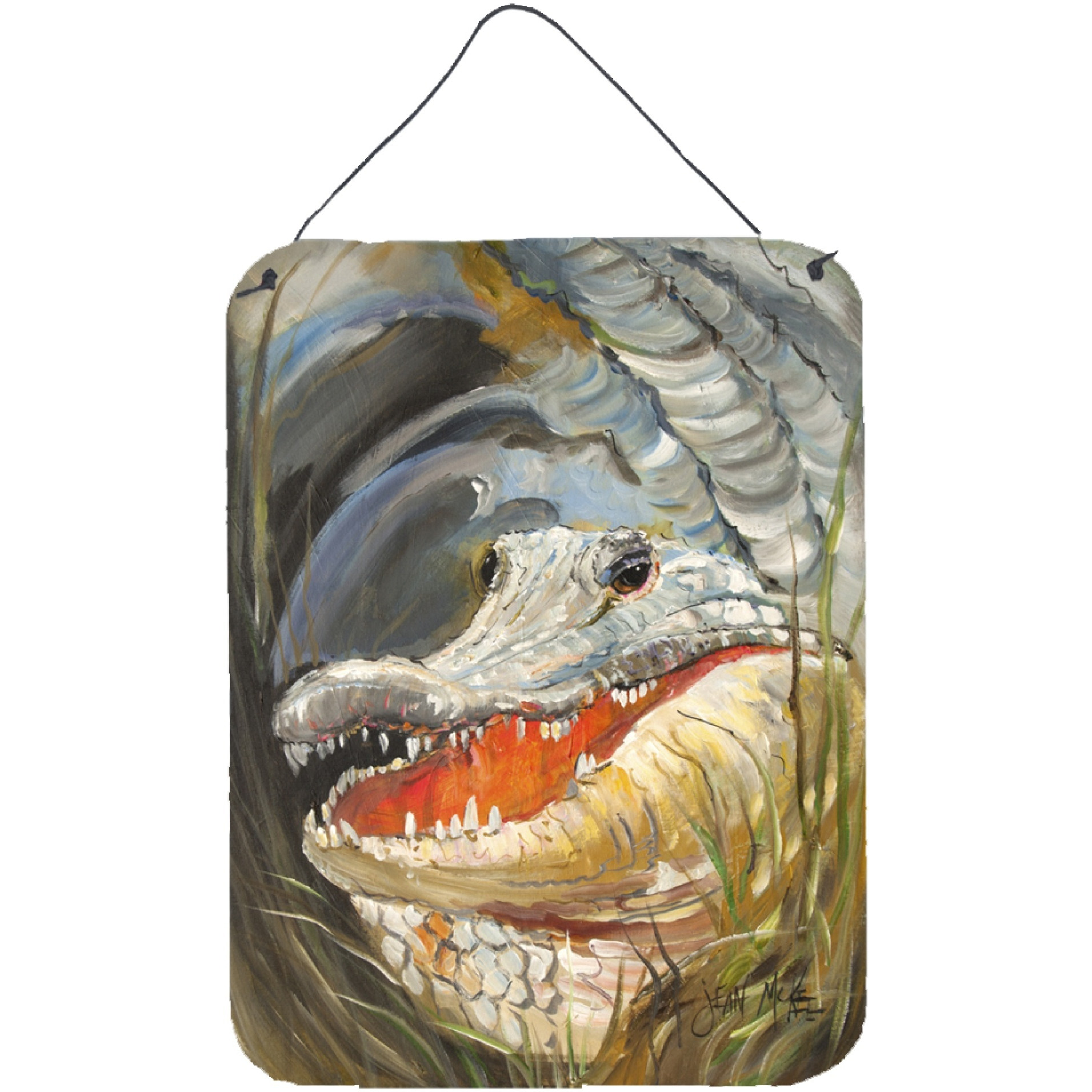 &quotCaroline's Treasures Alligator Wall or Door Hanging Prints, 16"" x 12"""