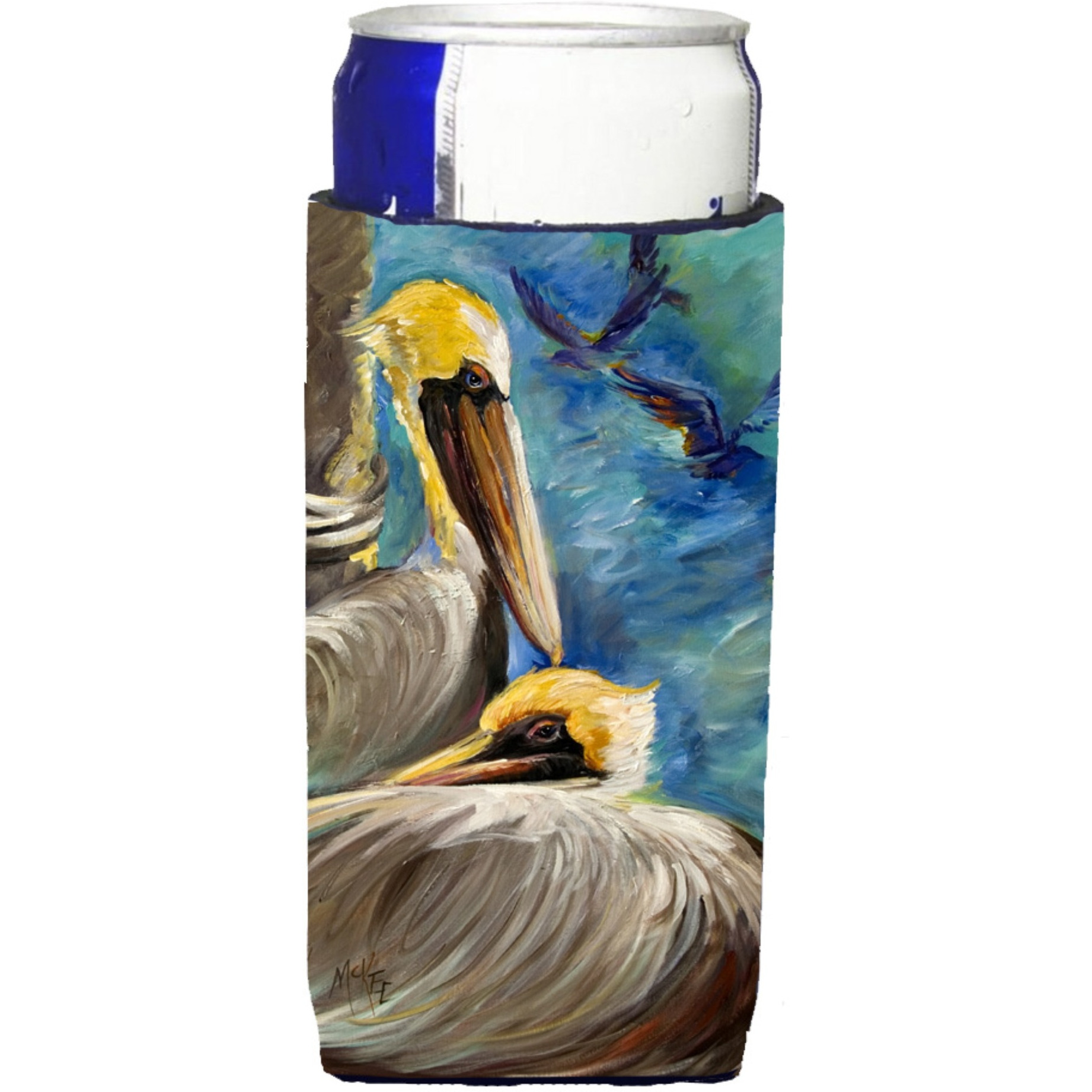 Pelicans Remembering Ultra Beverage Insulators for slim cans JMK1145MUK