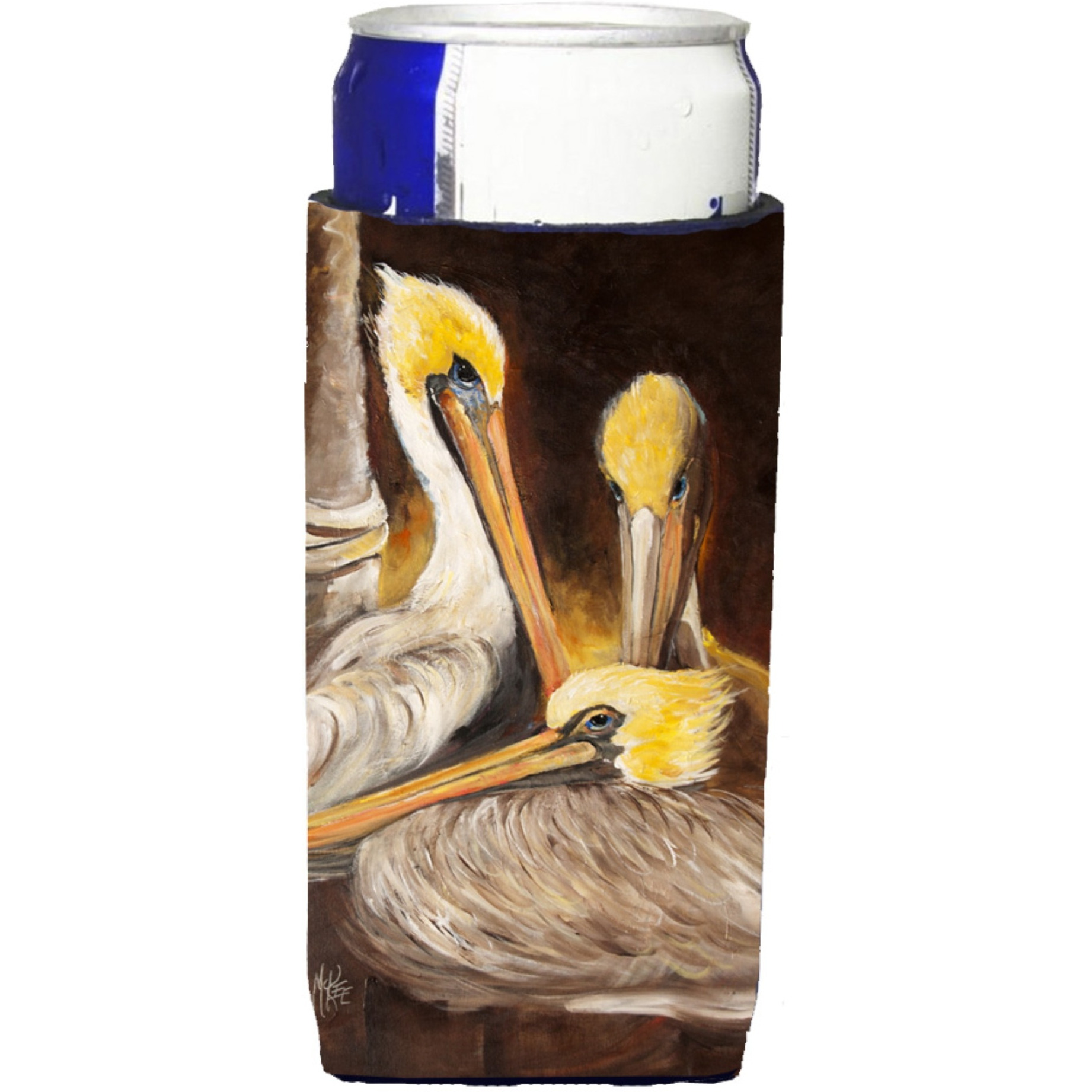 Brown Pelicans Ultra Beverage Insulators for slim cans JMK1146MUK