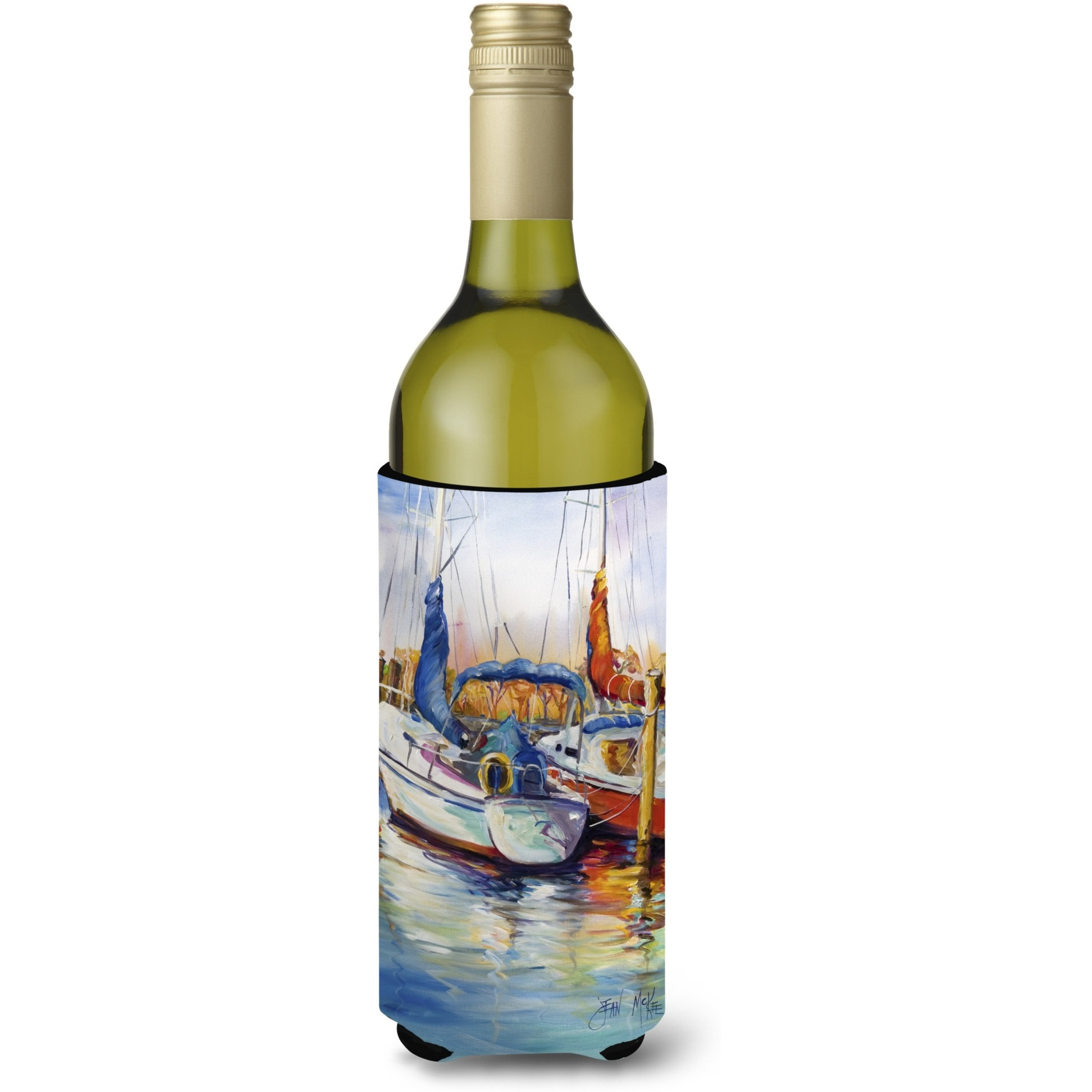 Mississippi Sailboats Wine Bottle Beverage Insulator Hugger JMK1158LITERK