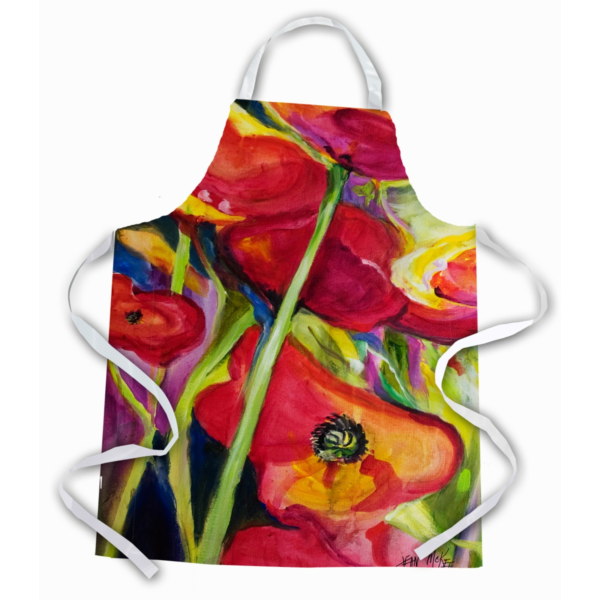 &quotCaroline's Treasures JMK1173APRON Poppies Apron, Large, Multicolor"