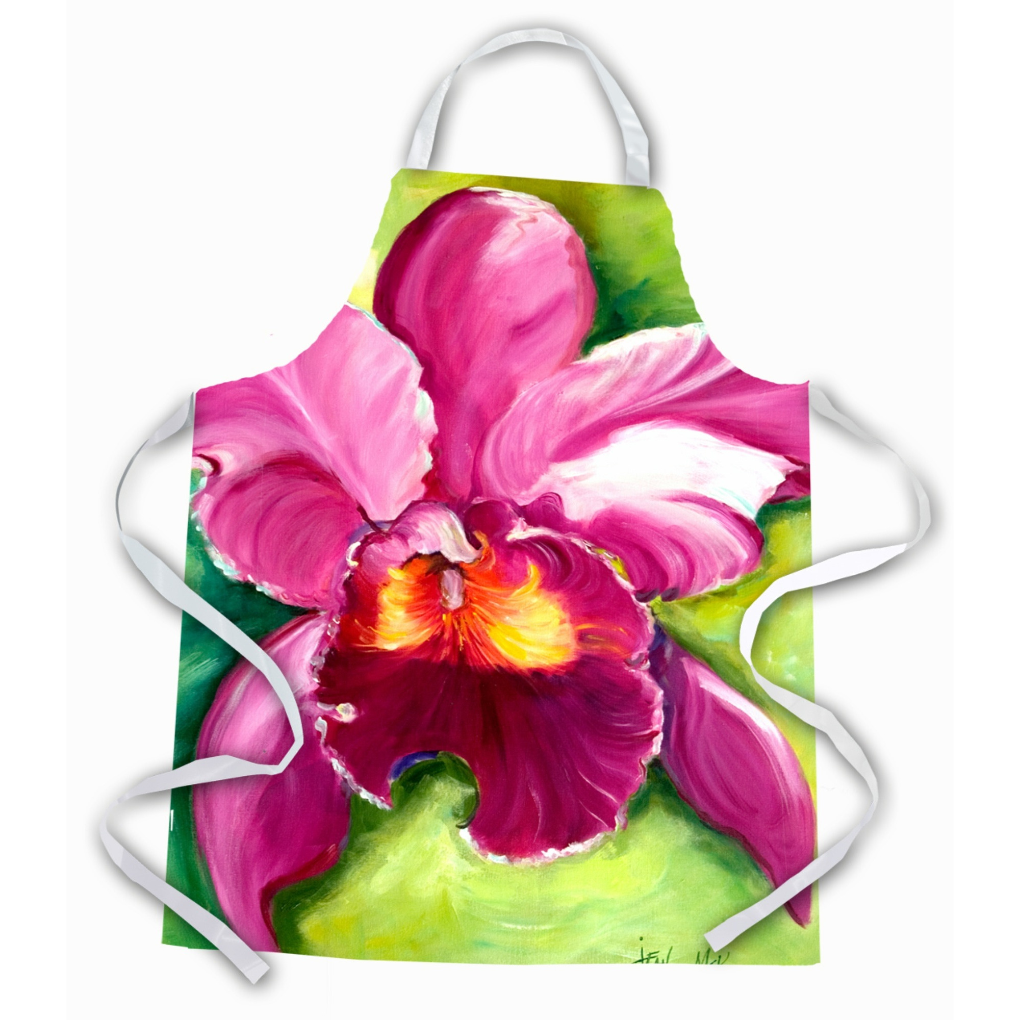 &quotCaroline's Treasures JMK1176APRON Orchid Apron, Large, Multicolor"