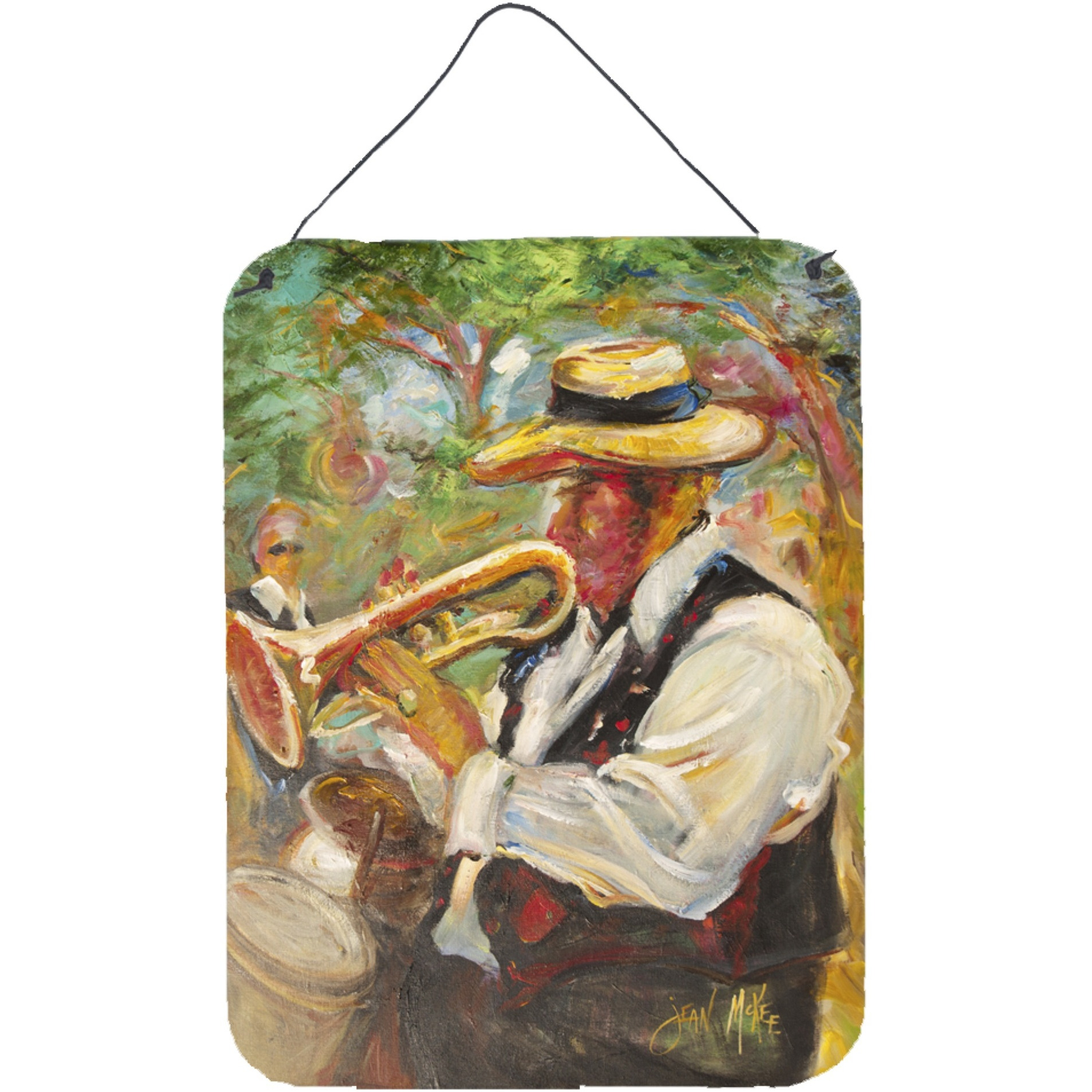 &quotCaroline's Treasures Jazz Trumpet Wall or Door Hanging Prints, 16"" x 12"""