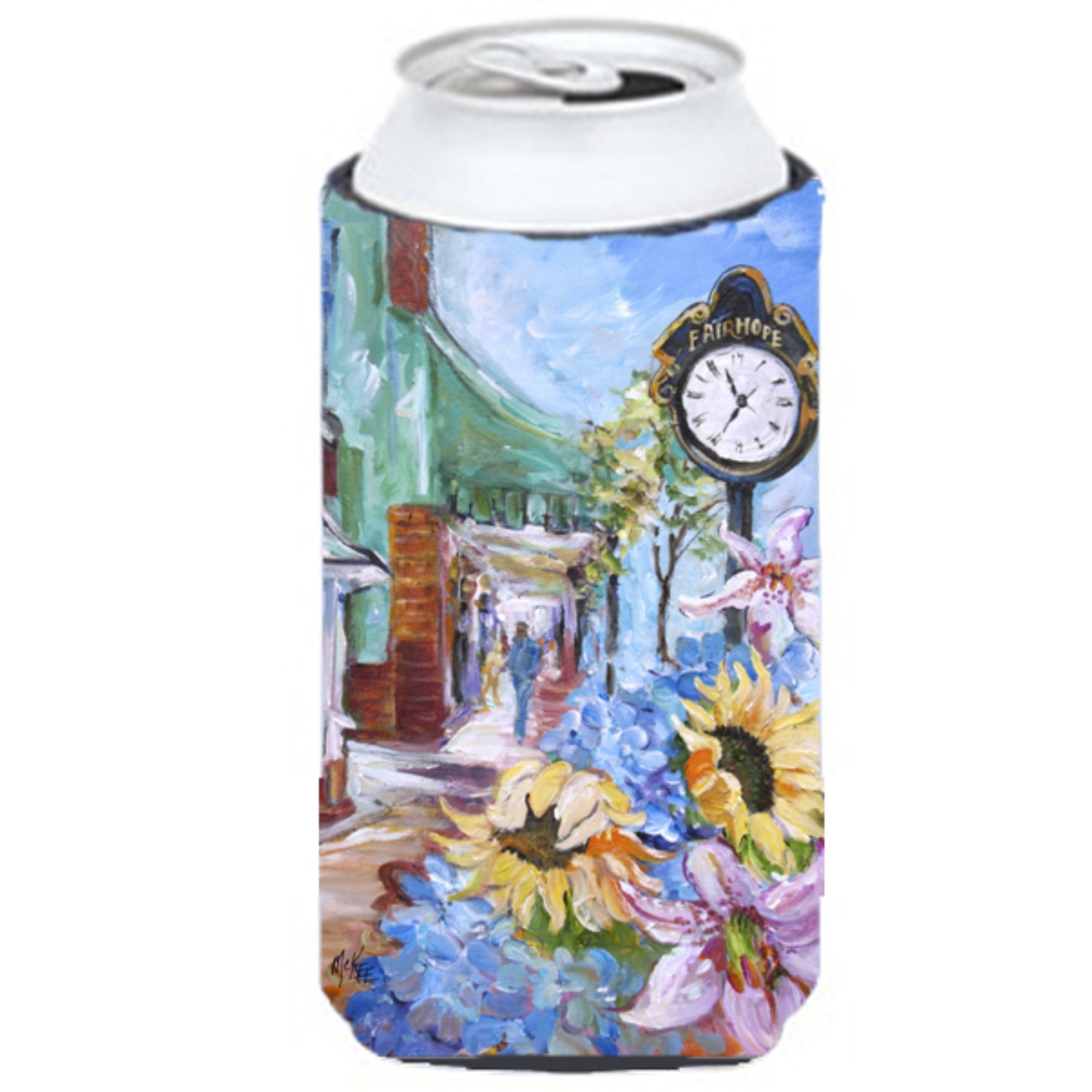 Fairhope Clock Tall Boy Beverage Insulator Hugger JMK1187TBC