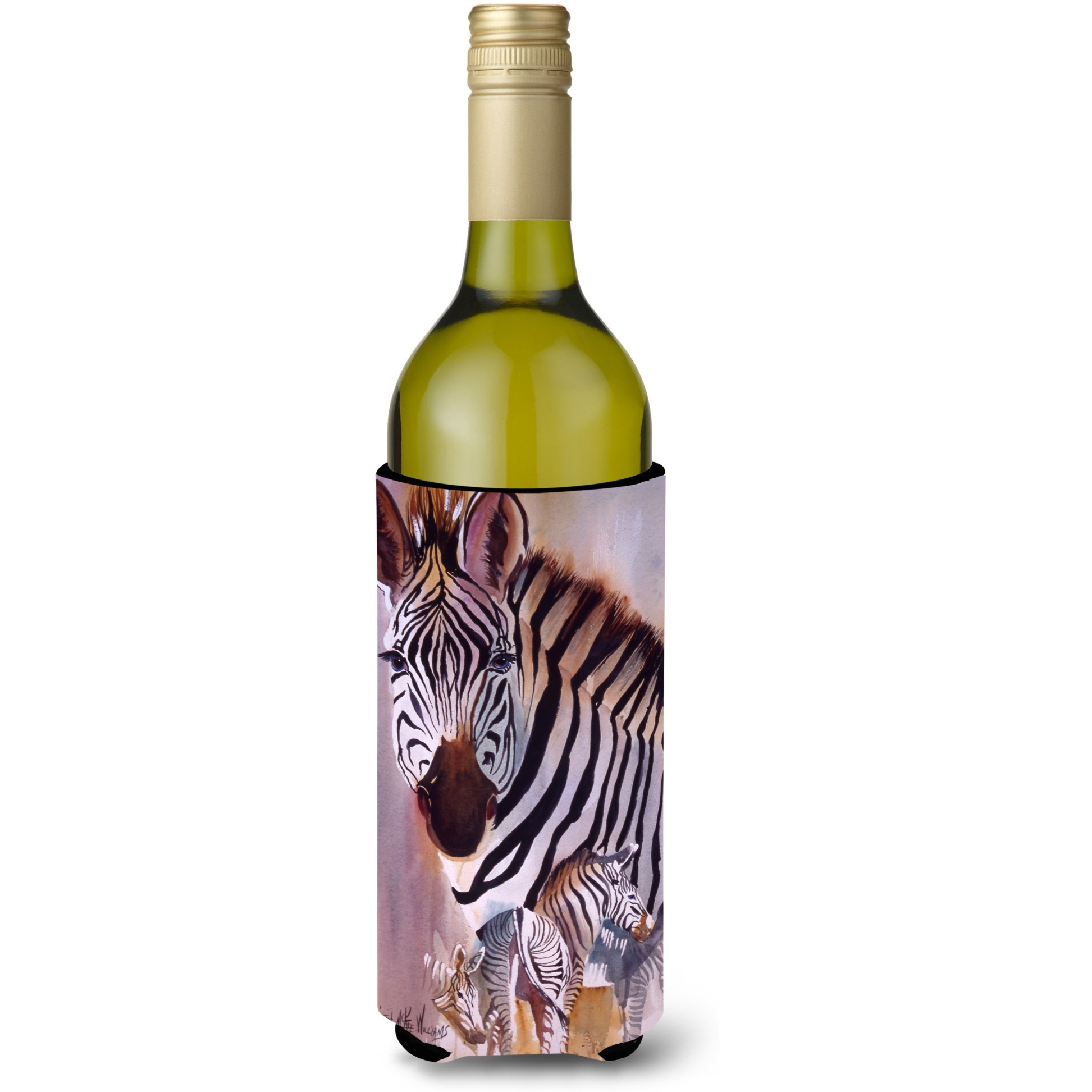 Zebras Wine Bottle Beverage Insulator Hugger JMK1197LITERK