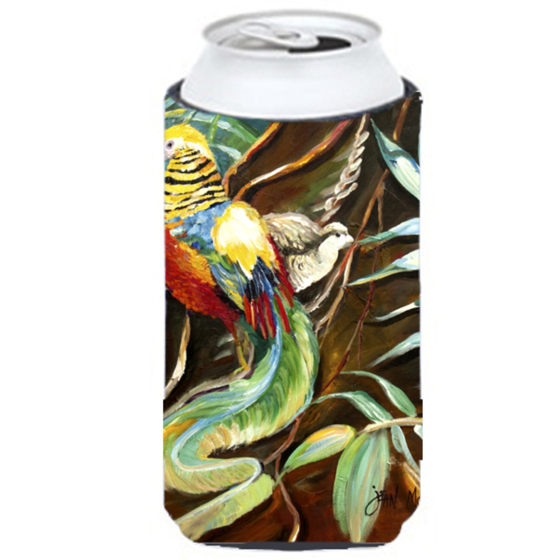 Mandarin Pheasant Tall Boy Beverage Insulator Hugger JMK1204TBC