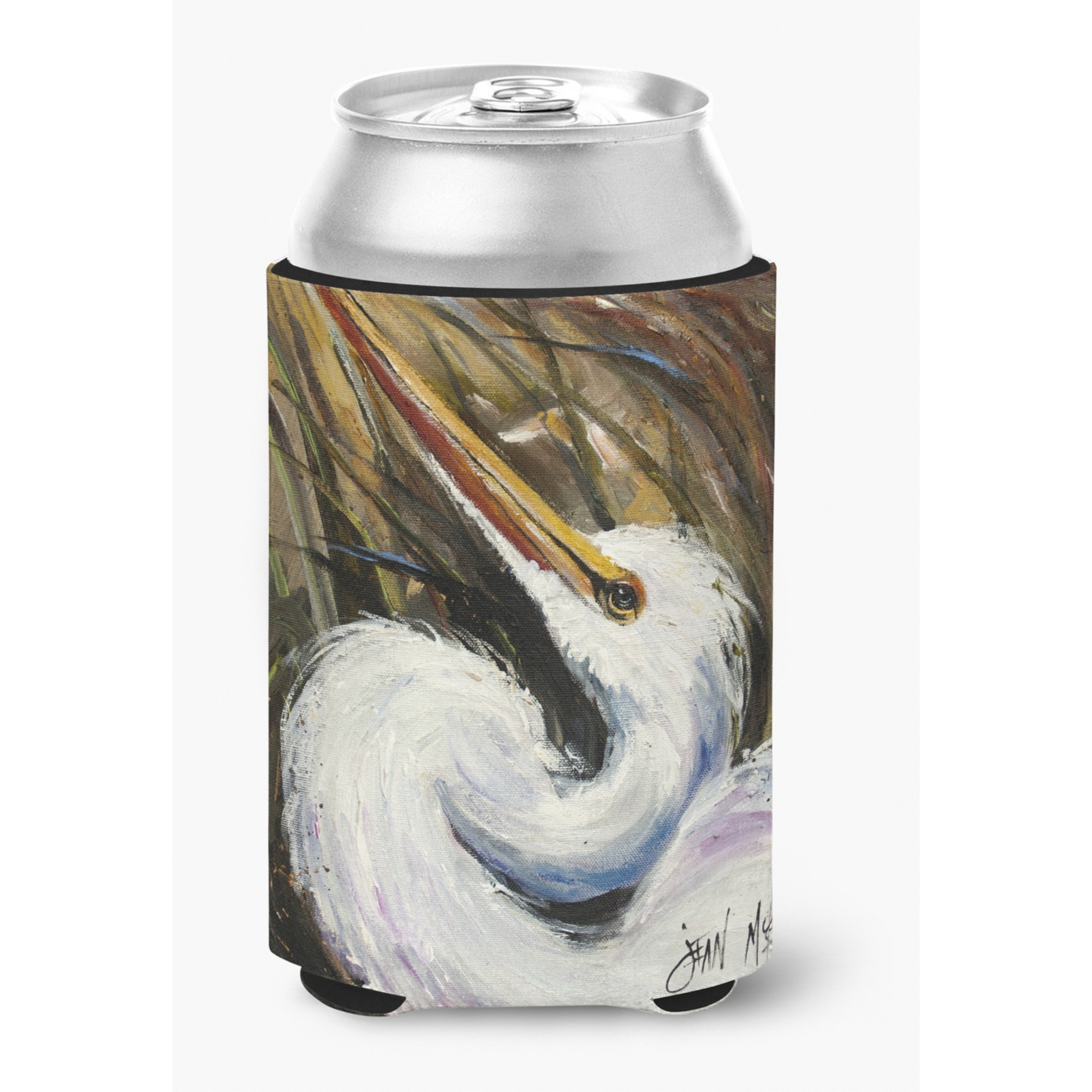 White Egret Can or Bottle Hugger JMK1214CC