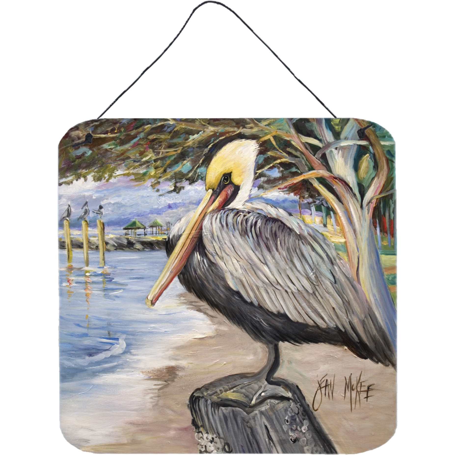 &quotCaroline's Treasures Pelican Bay Wall or Door Hanging Prints, 6 x 6"""
