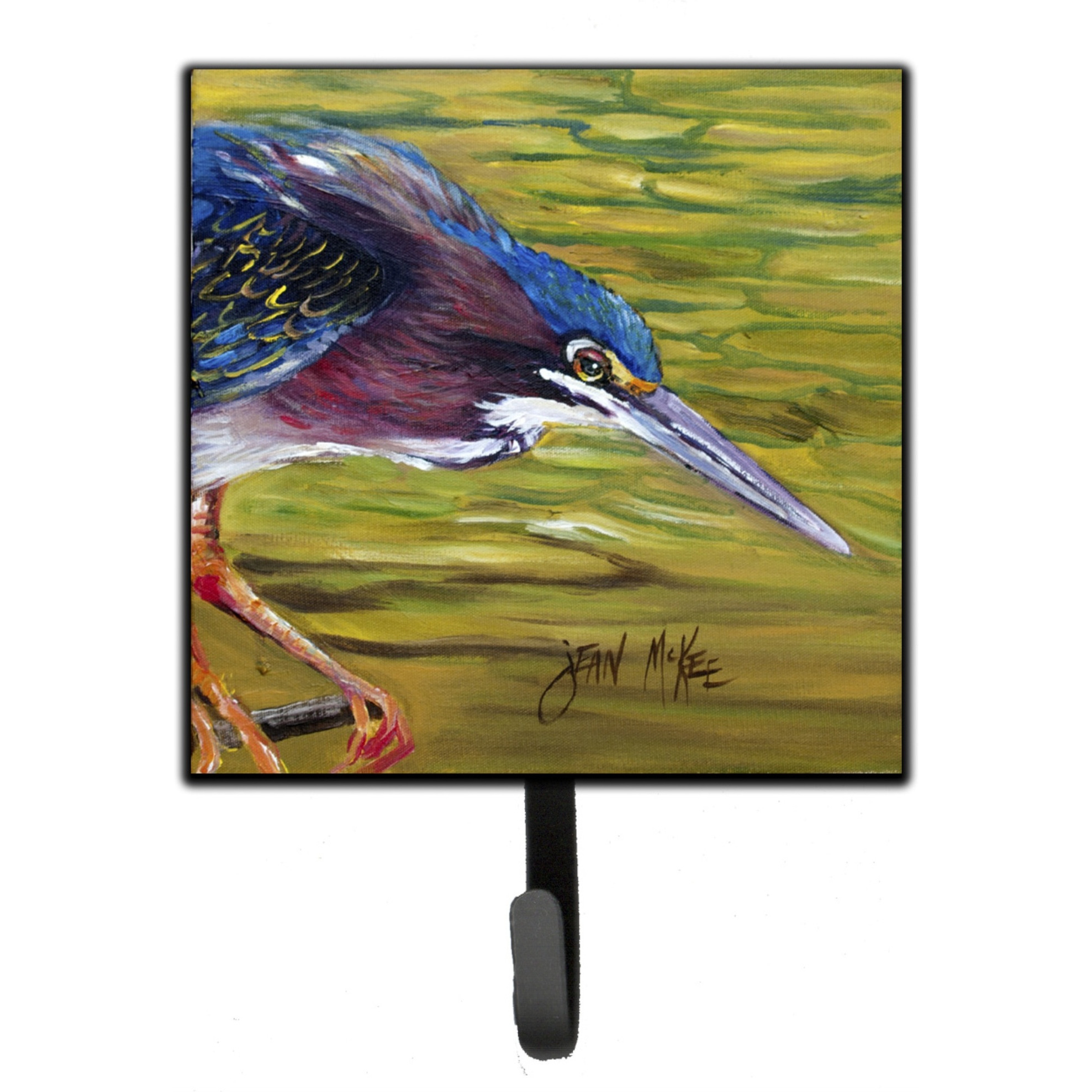 &quotCaroline's Treasures JMK1226SH4 Green Heron Leash or Key Holder, Small, Multicolor"