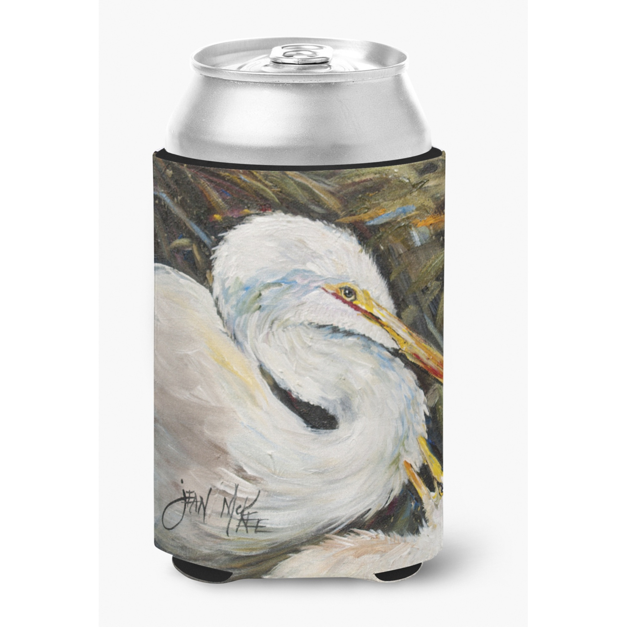 White Egret Can or Bottle Hugger JMK1227CC