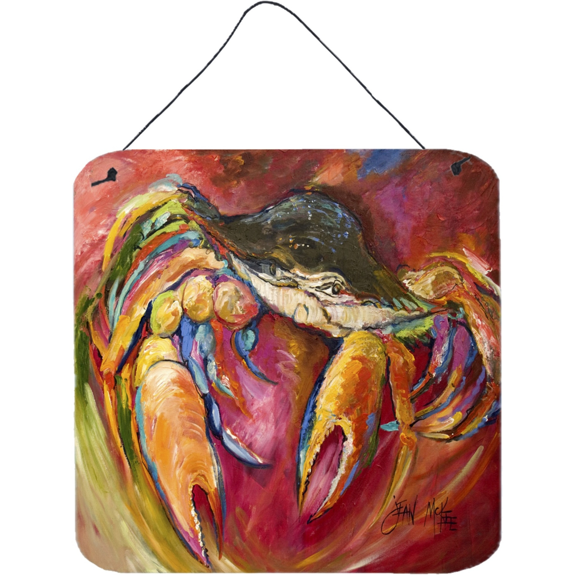 &quotCaroline's Treasures Crab Stars Wall or Door Hanging Prints, 6 x 6"""