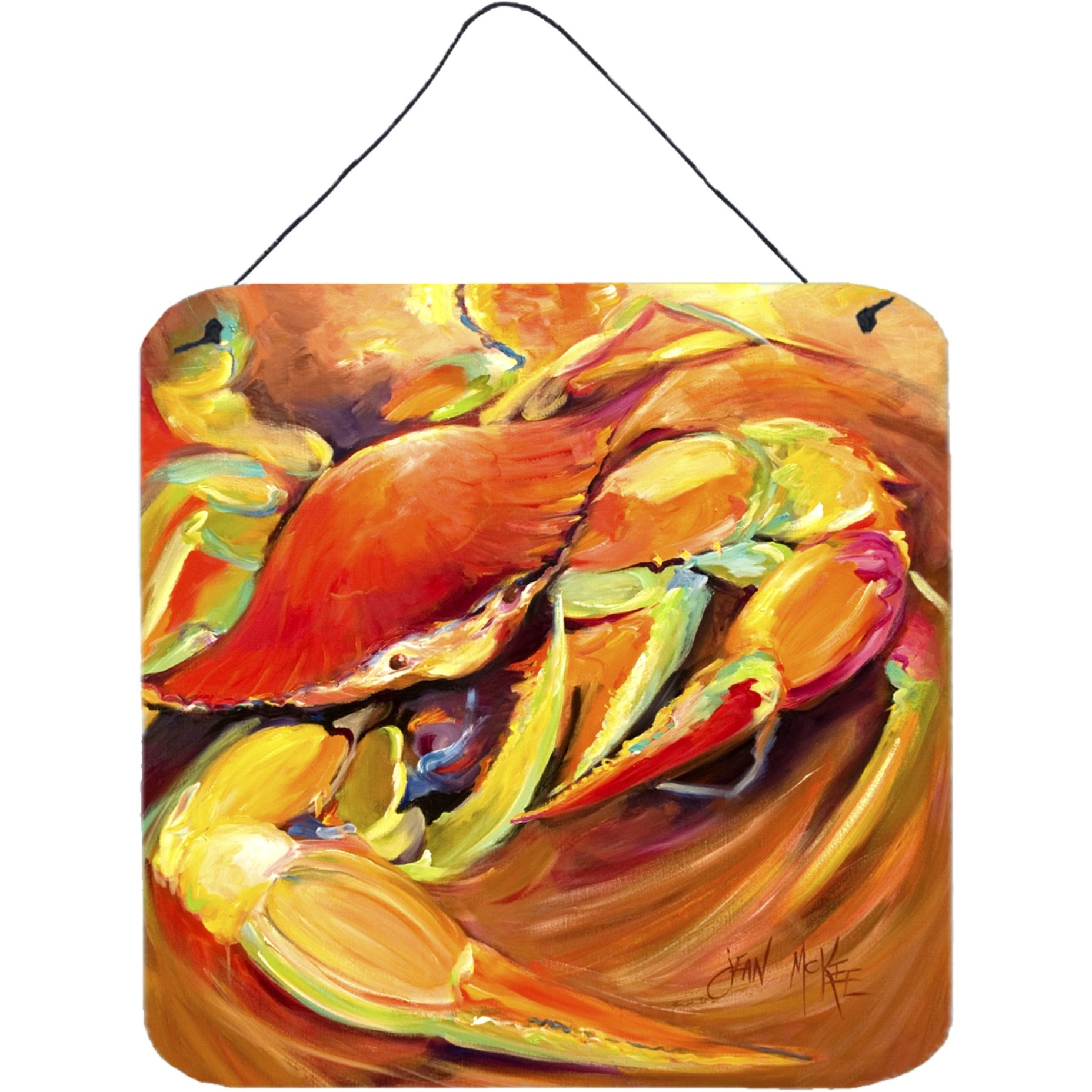 &quotCaroline's Treasures Crab Spice Wall or Door Hanging Prints, 6 x 6"""