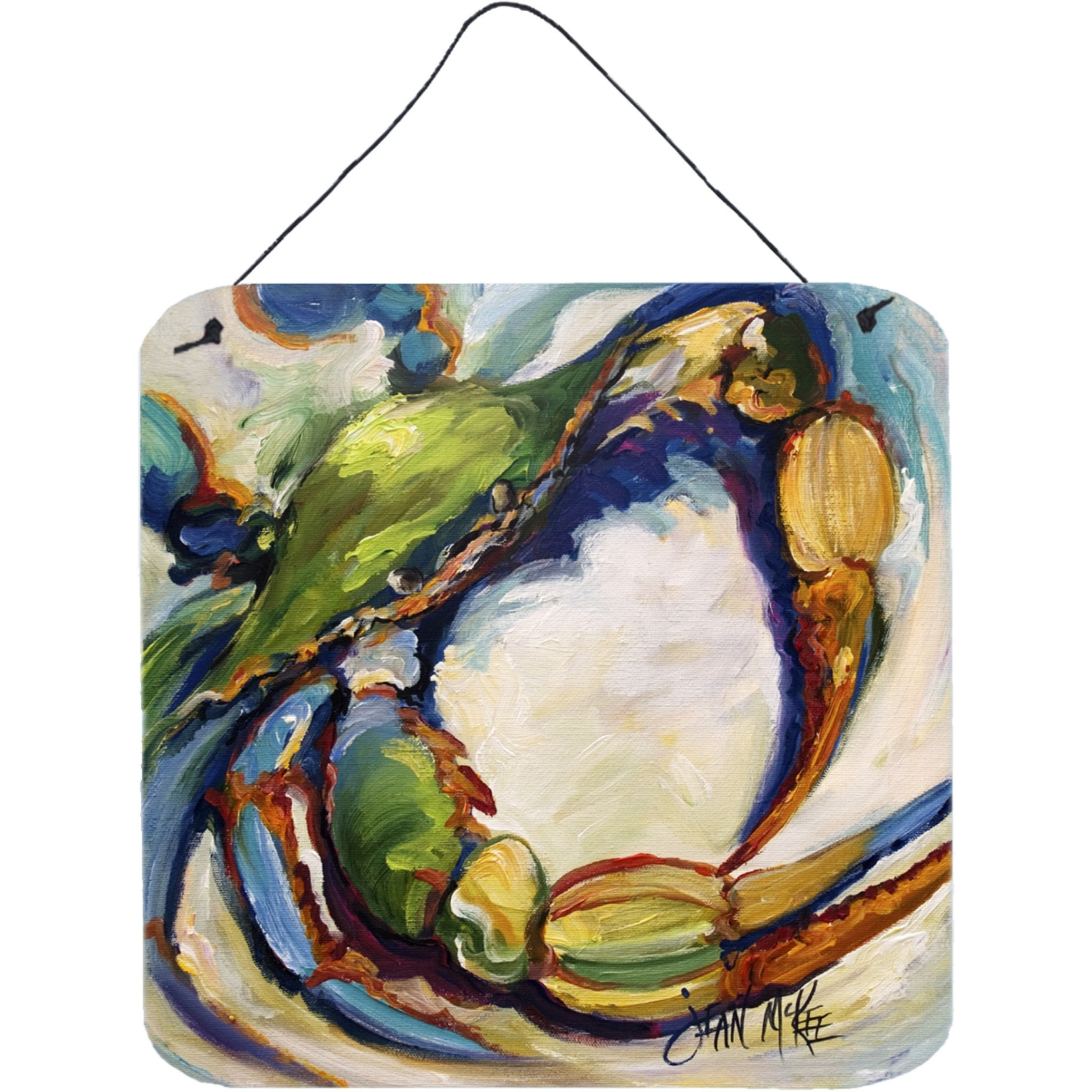 &quotCaroline's Treasures No. 21 Crab Wall or Door Hanging Prints, 6 x 6"""