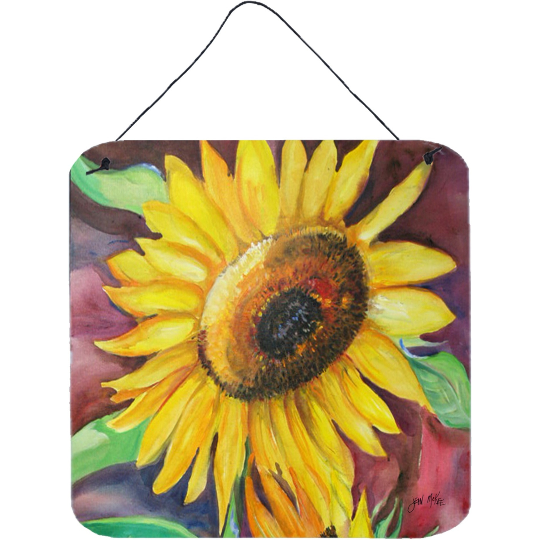 &quotCaroline's Treasures JMK1268DS66 Sunflowers Wall or Door Hanging Prints, 6 x 6"""