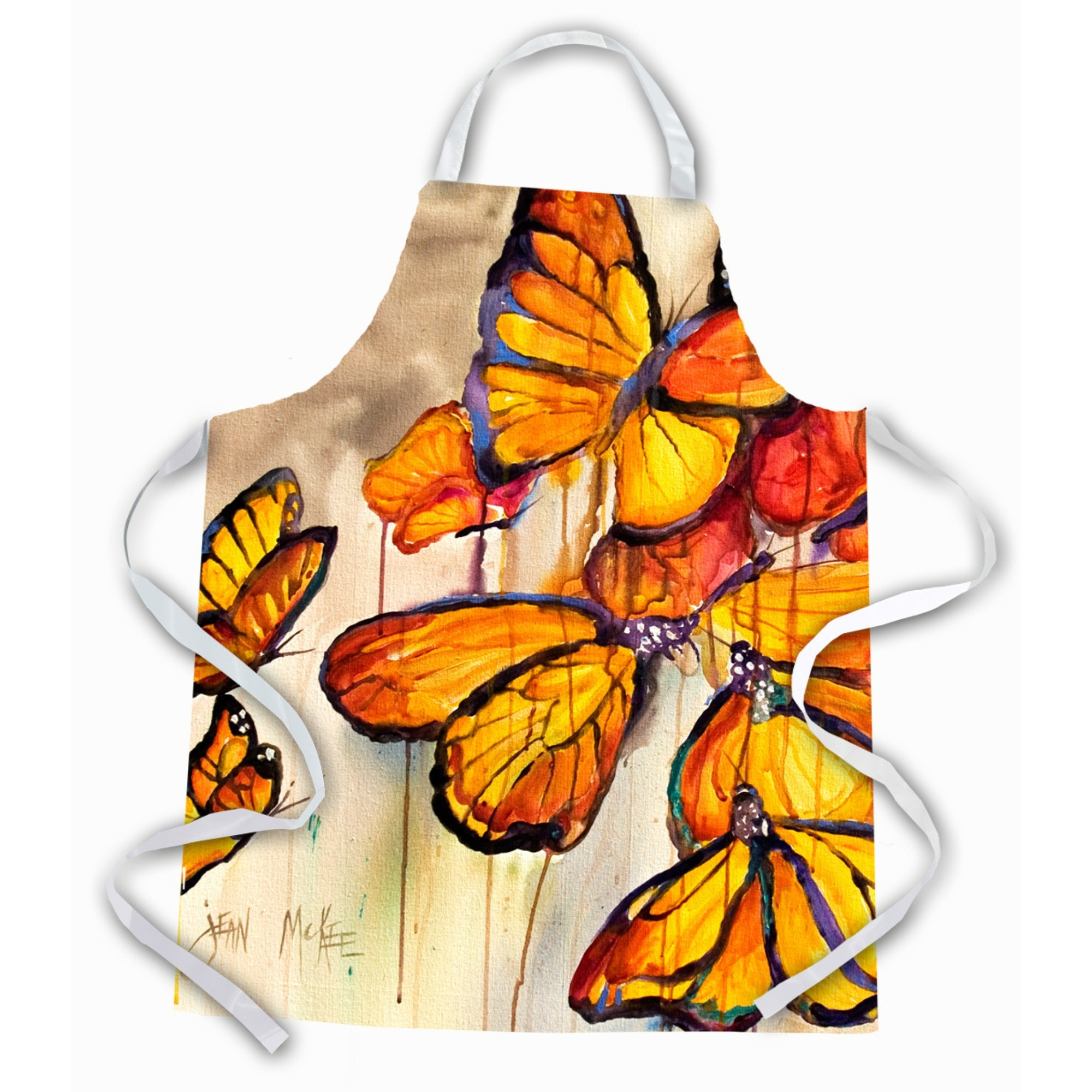 &quotCaroline's Treasures JMK1287APRON Butterflies Butterfly Apron, Large, Multicolor"