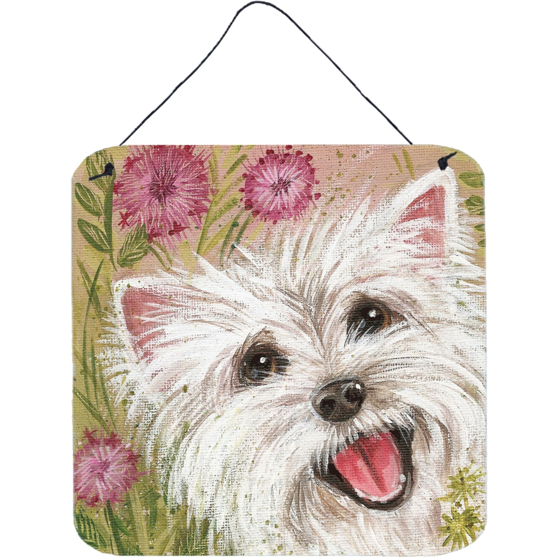 &quotCaroline's Treasures Westie by Judith Yates Wall or Door Hanging Prints JYJ0018DS66, 6HX6W, Multicolor"