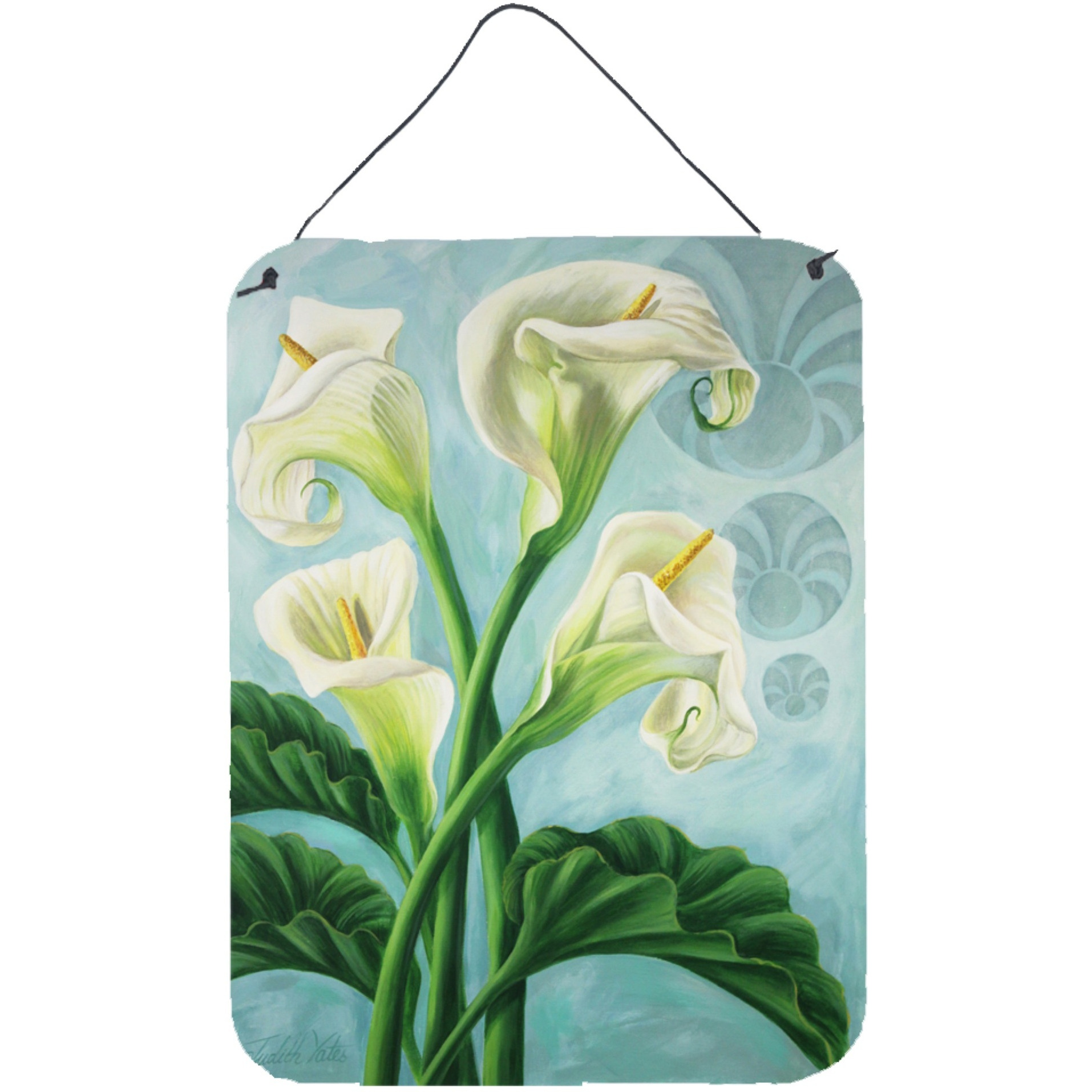 &quotCaroline's Treasures Arum Lilly by Judith Yates Wall or Door Hanging Prints JYJ0070DS1216, 16HX12W, Multicolor"