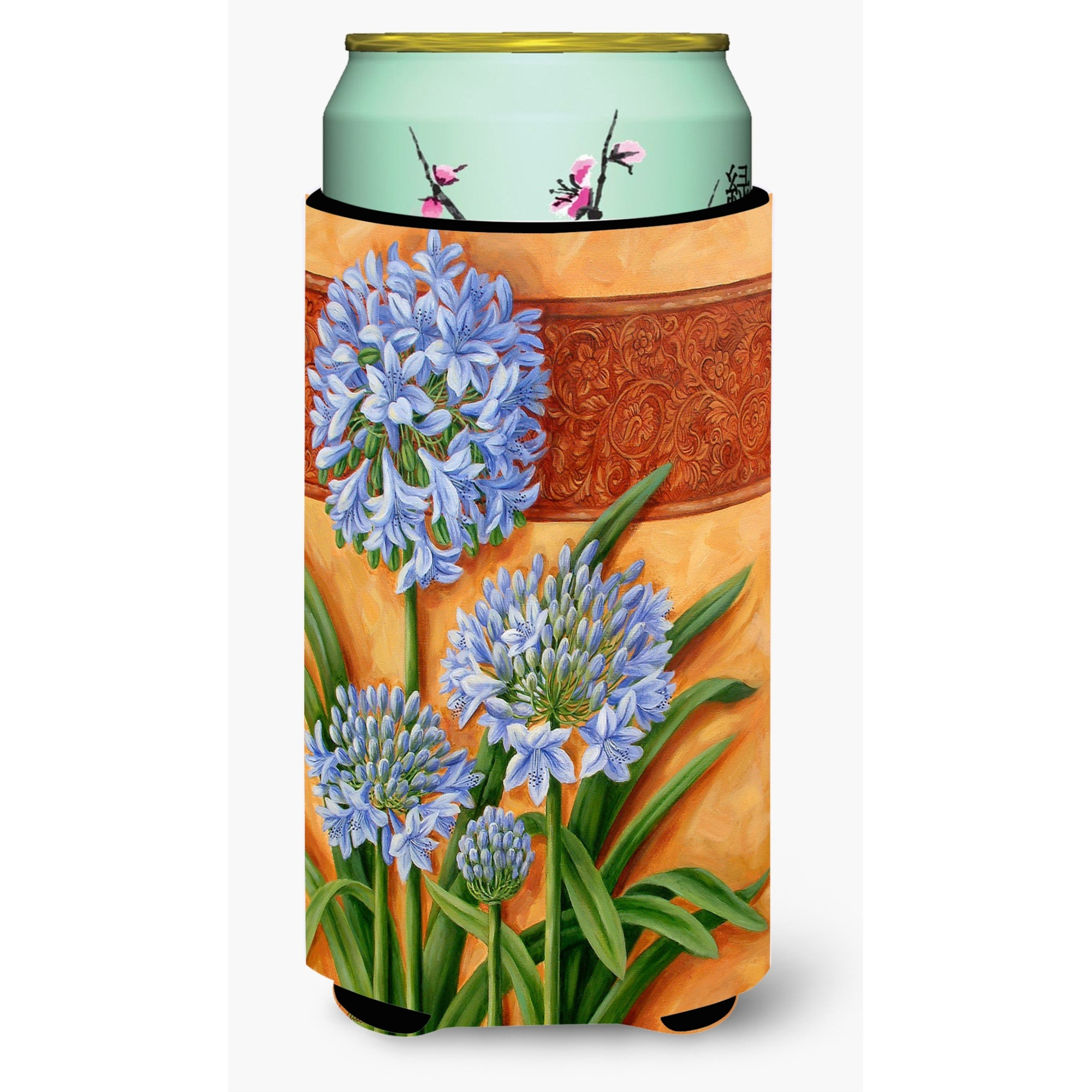 &quotCaroline's Treasures Agapanthus by Judith Yates Tall Boy Koozie Hugger, Multicolor"
