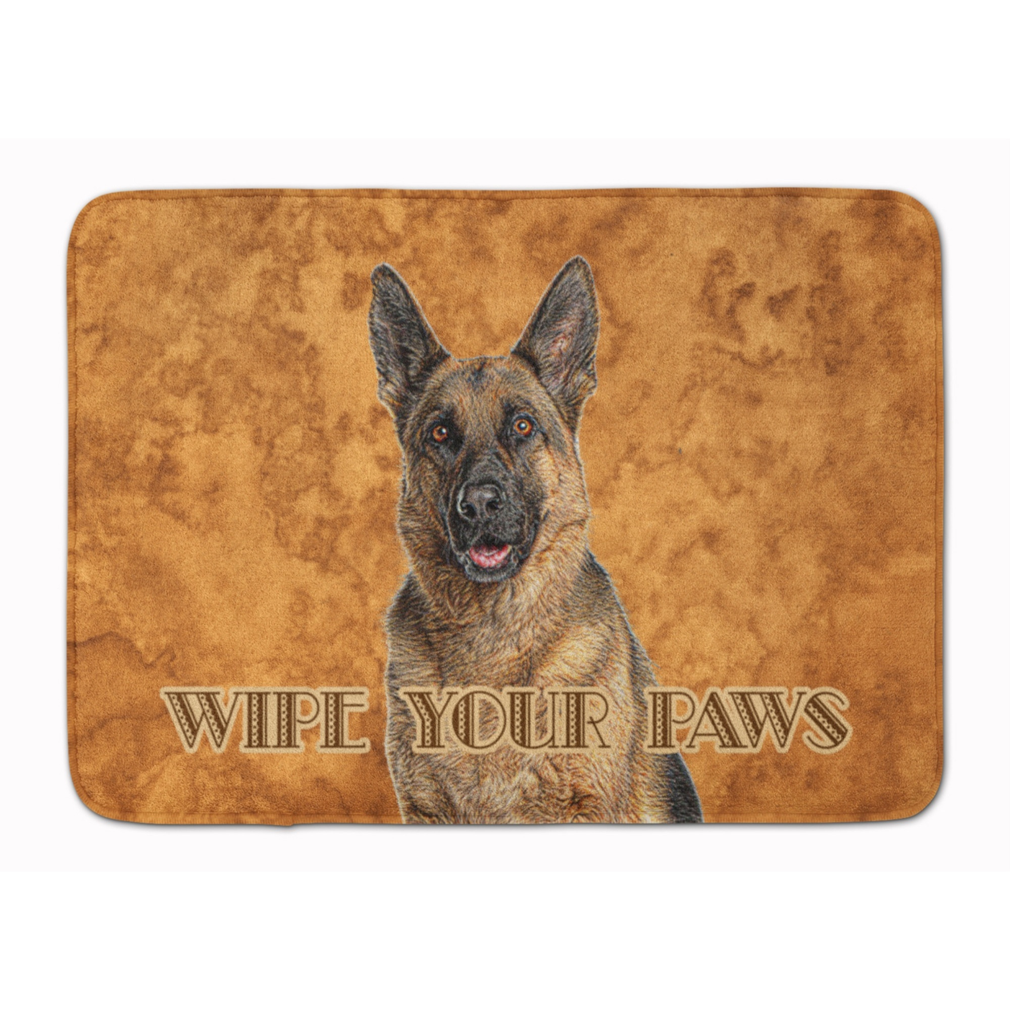 &quotCaroline's Treasures German Shepherd Wipe your Paws Floor Mat, 19"" x 27"", Multicolor"
