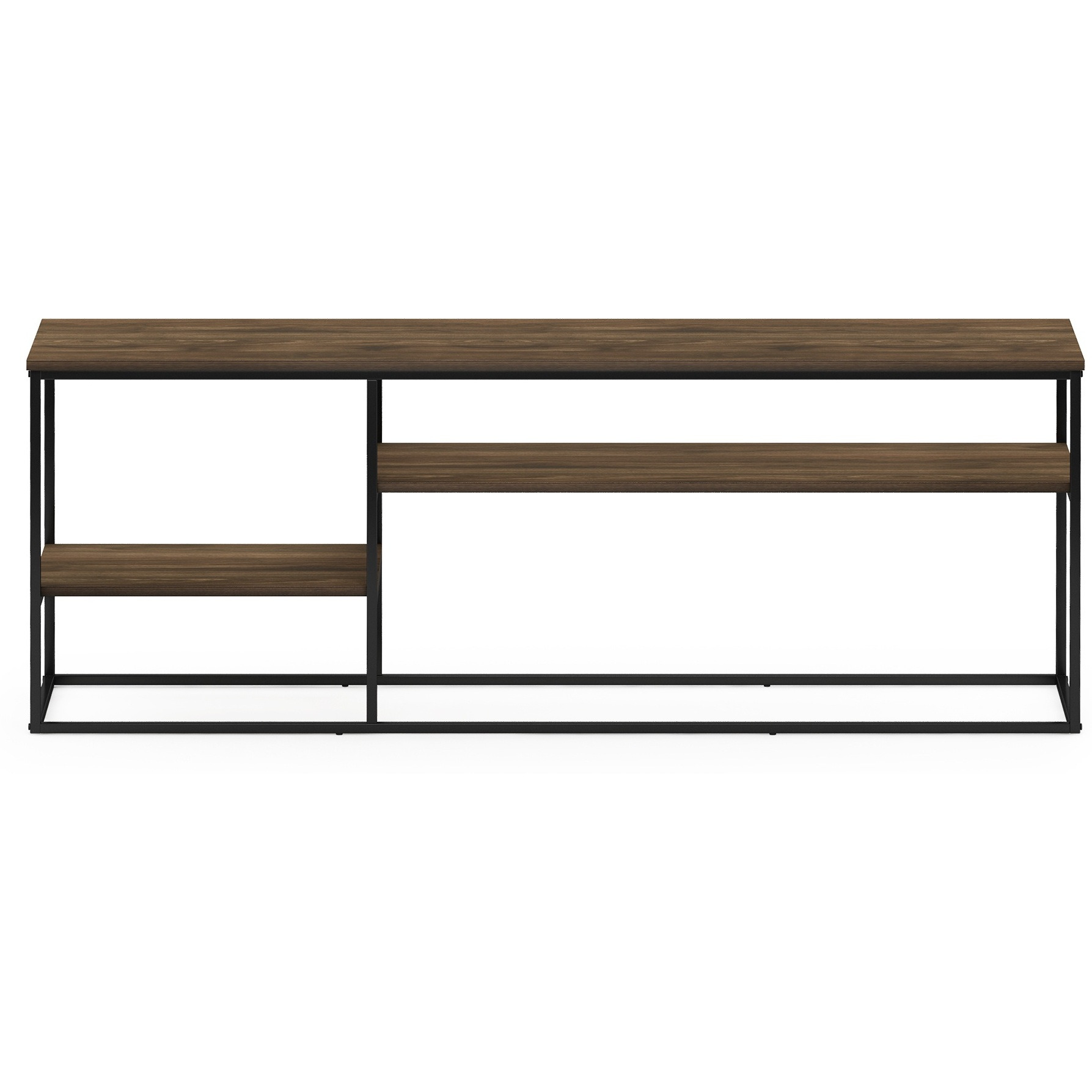 Furinno Moretti Modern Lifestyle TV Stand for TV up to 65 Inch, Columbia Walnut